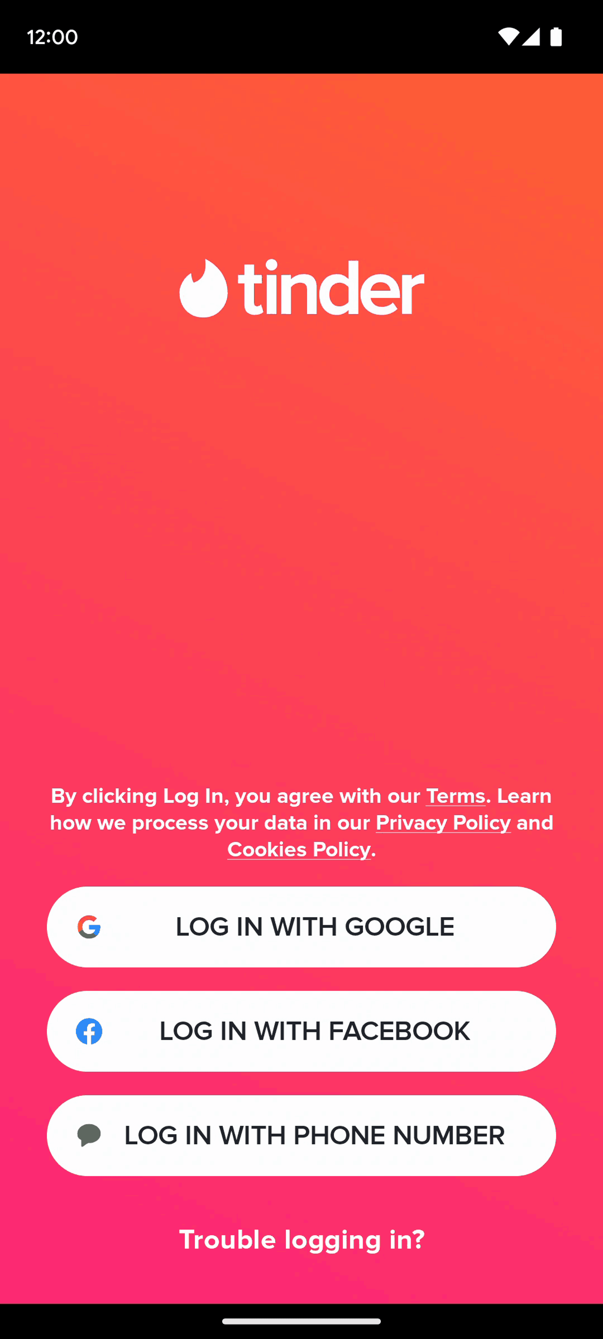 Tinder Android Social Networking interface screenshot 5