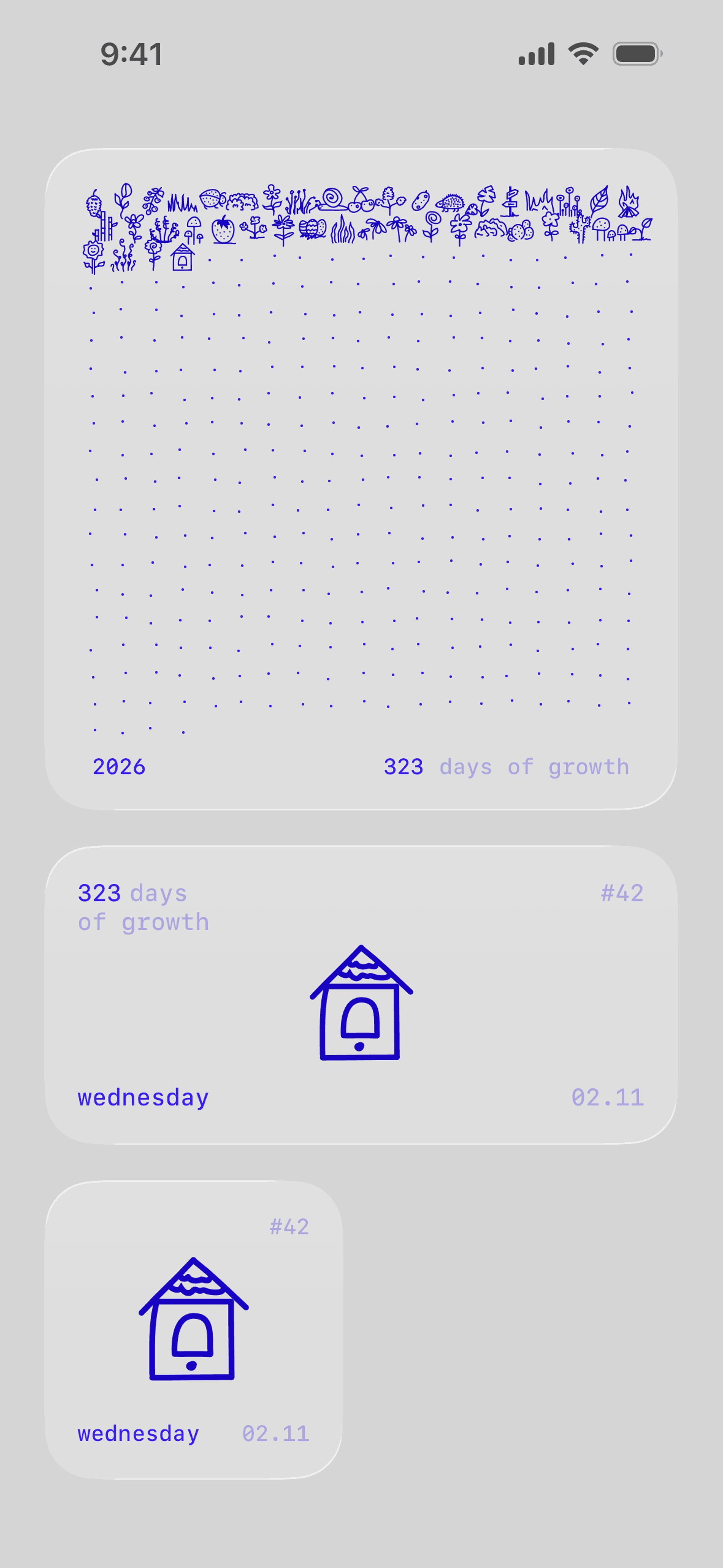 one year iOS Health & Fitness interface screenshot 1