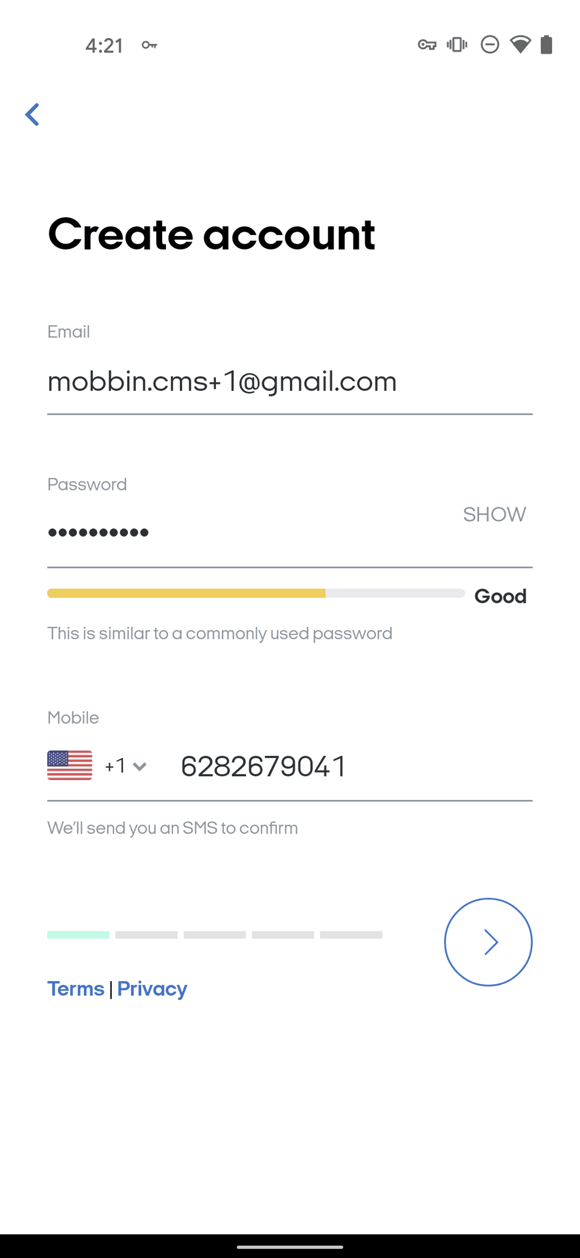 Afterpay Android Shopping interface screenshot 7