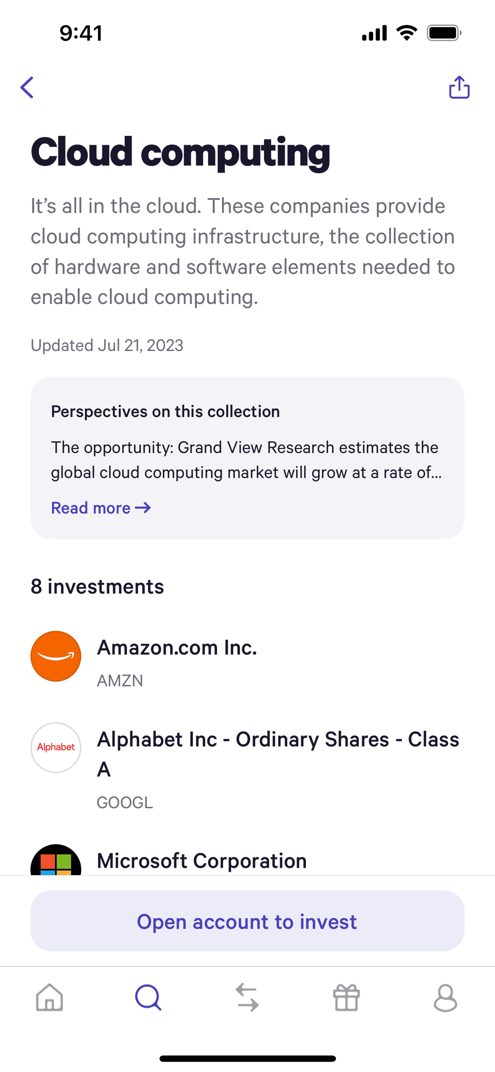 Wealthfront iOS Finance interface screenshot 3
