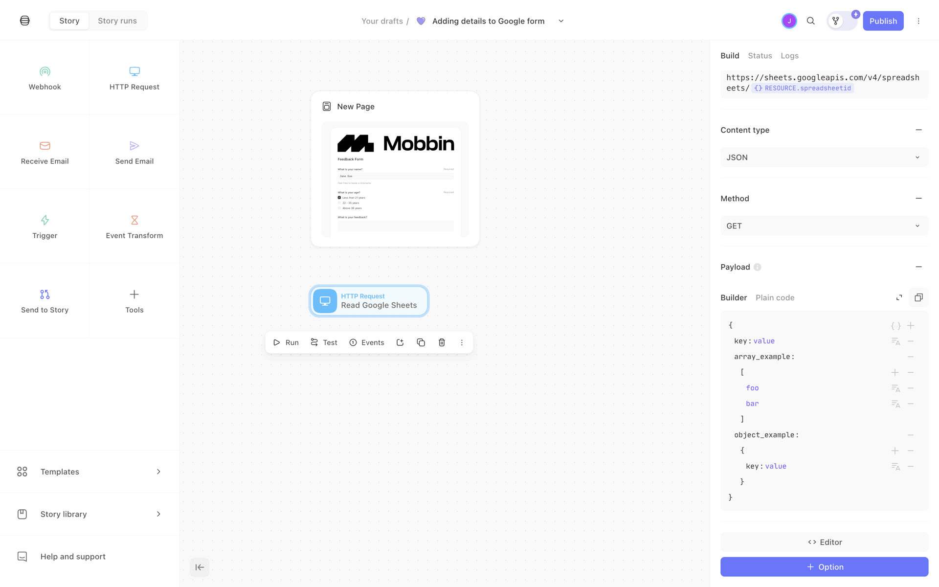 Tines Web Collaboration interface screenshot 13