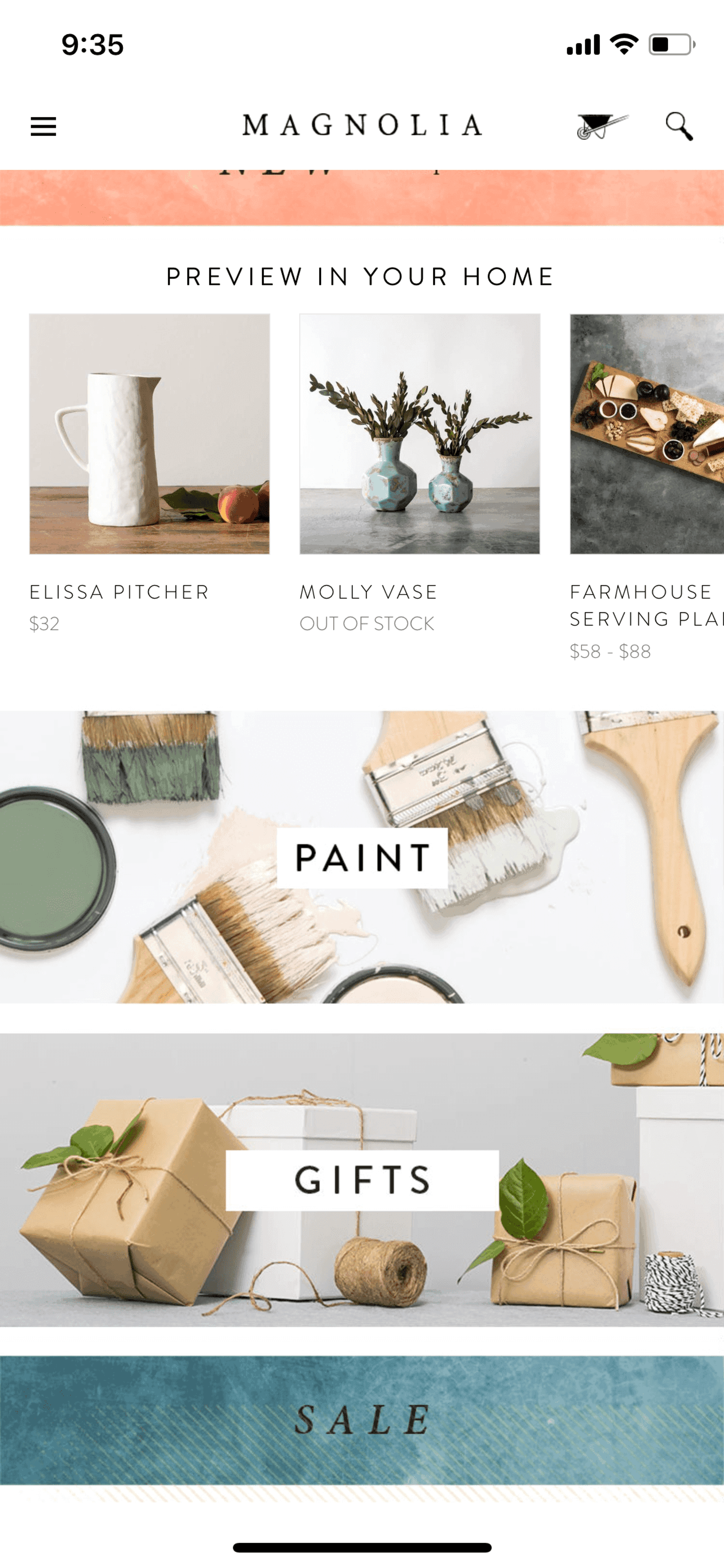 Magnolia Market iOS Shopping interface screenshot 16