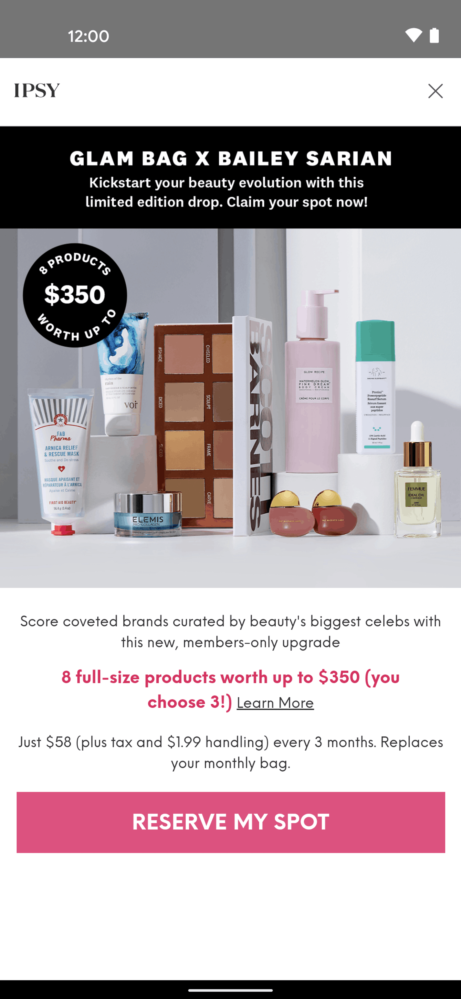 IPSY Android Shopping interface screenshot 7