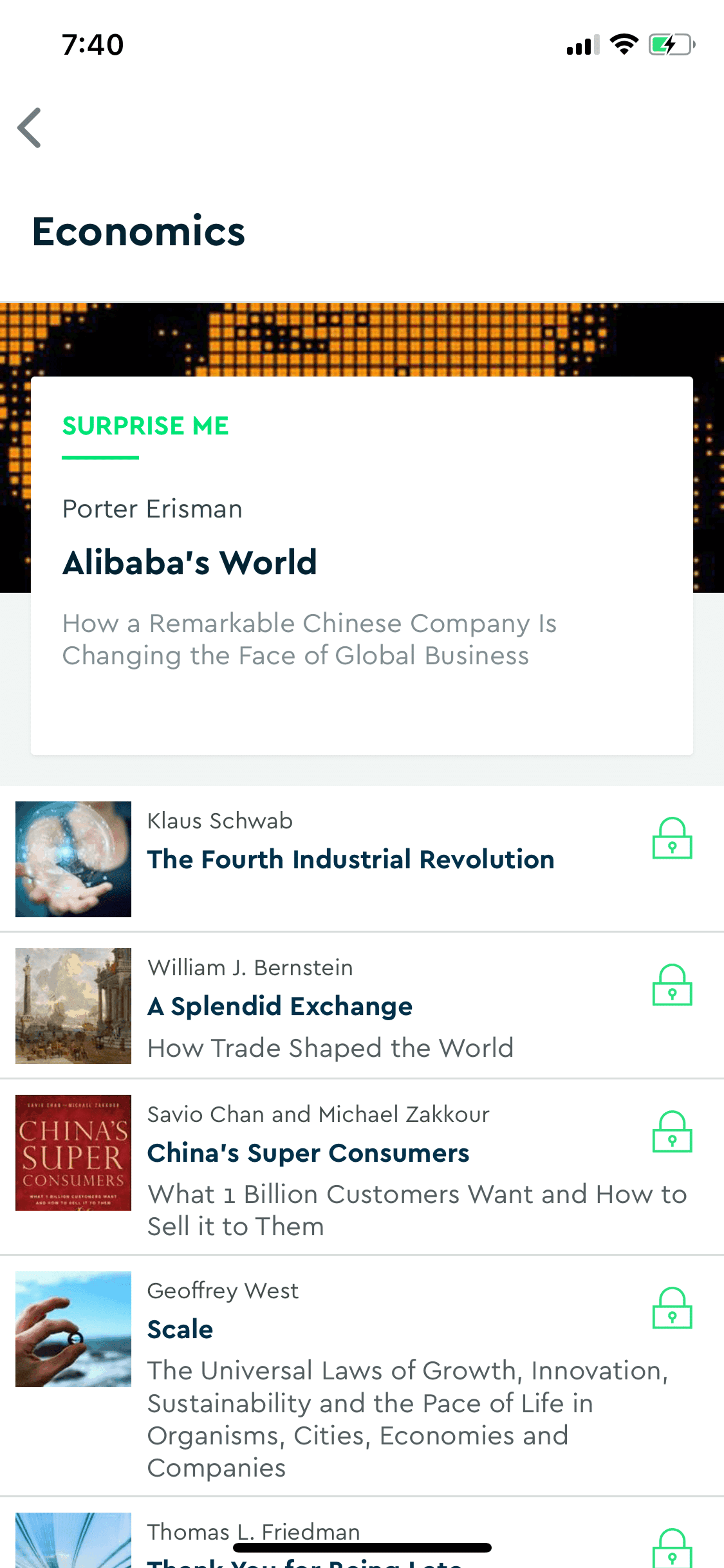 Blinkist iOS Education interface screenshot 16