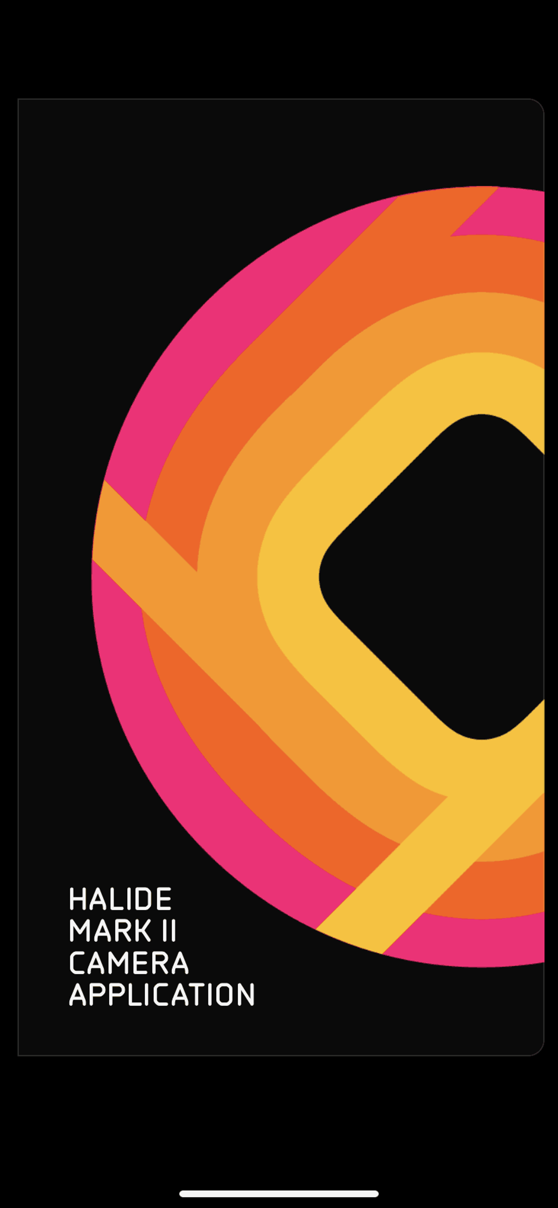 Halide iOS Photo & Video interface screenshot 1