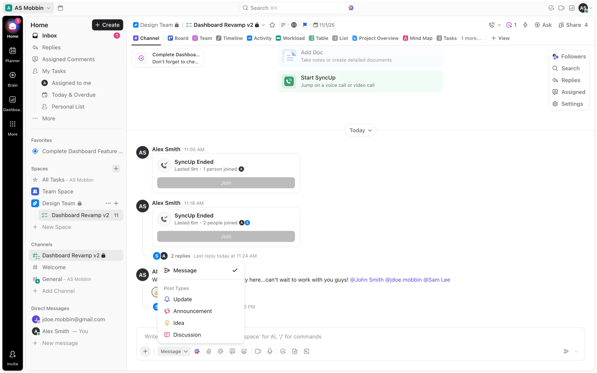 ClickUp Web Business interface screenshot 22