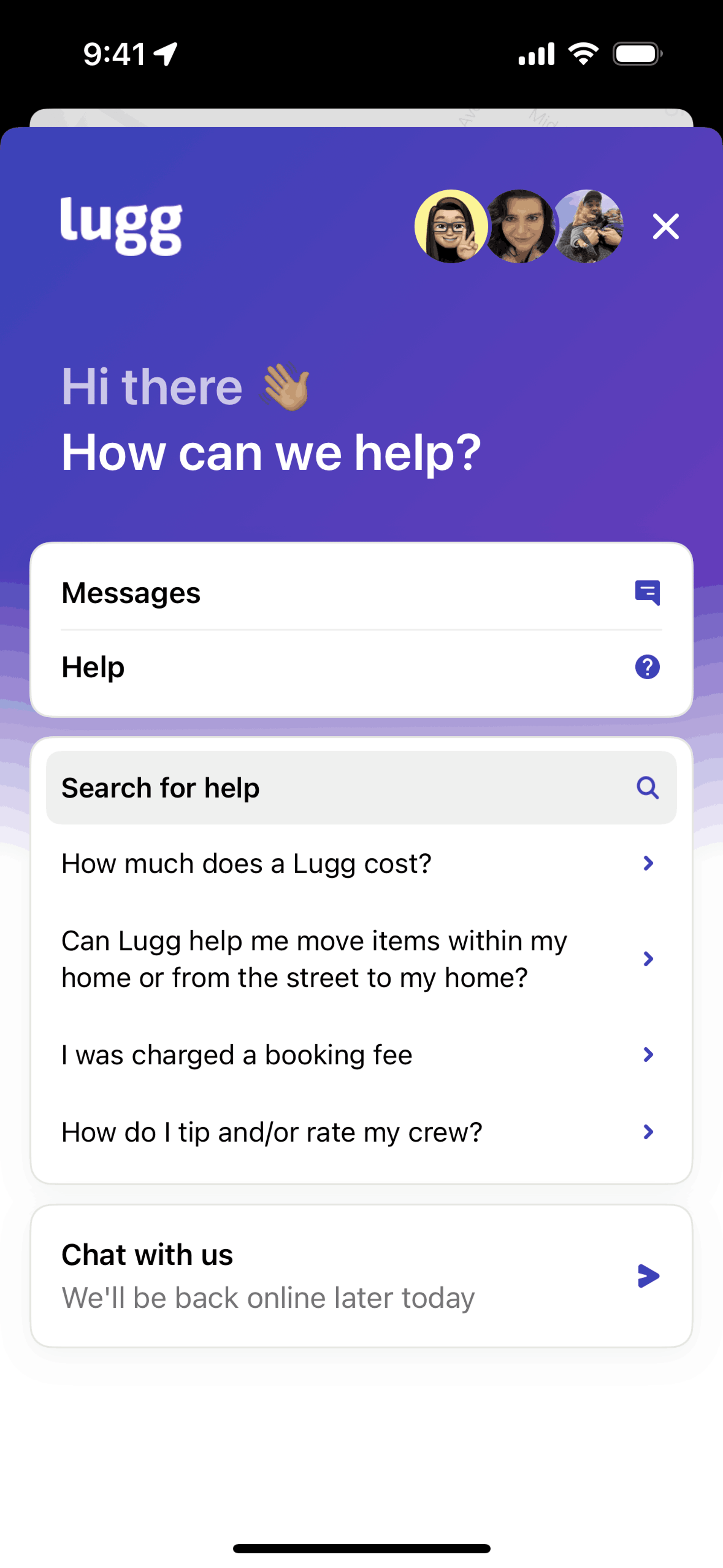 Lugg iOS Lifestyle interface screenshot 15