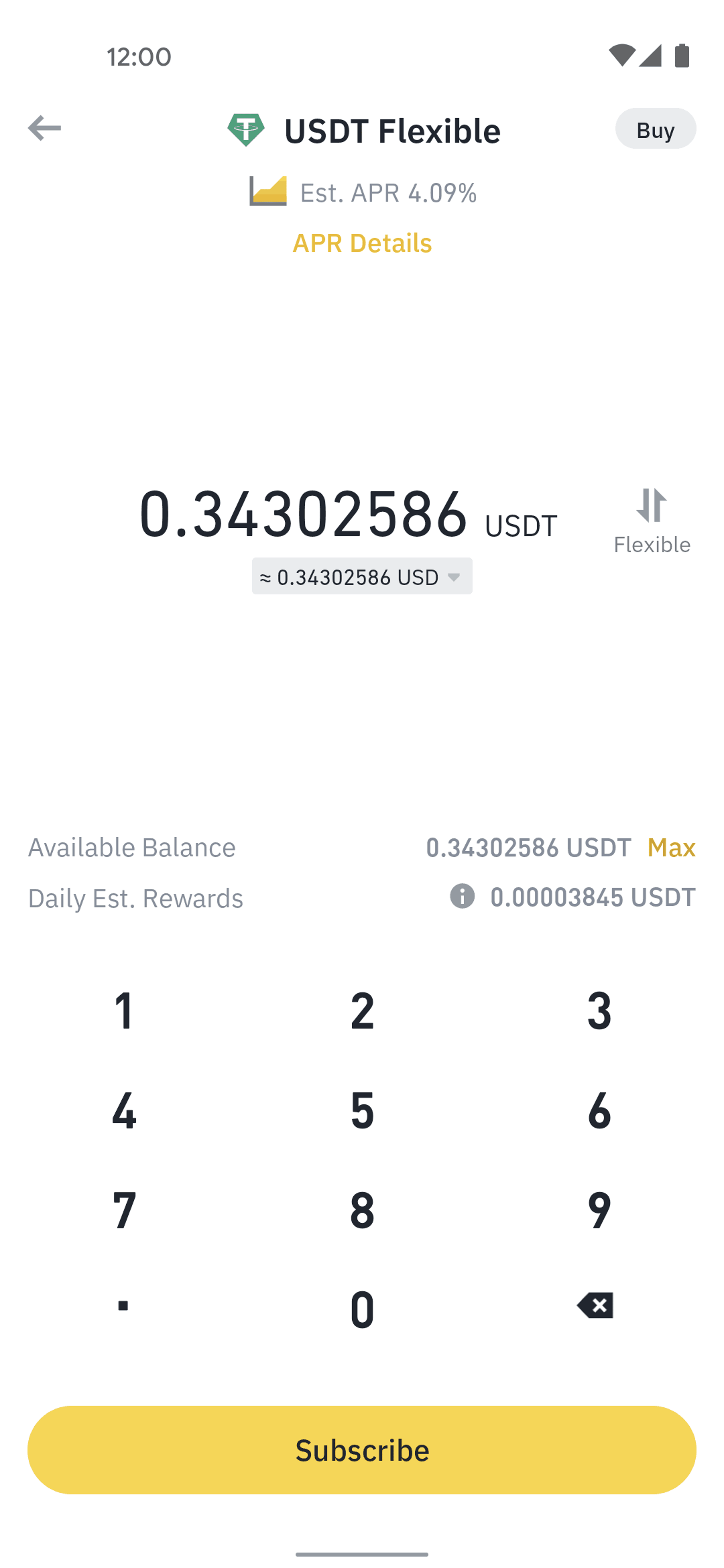 Binance Android Finance interface screenshot 11