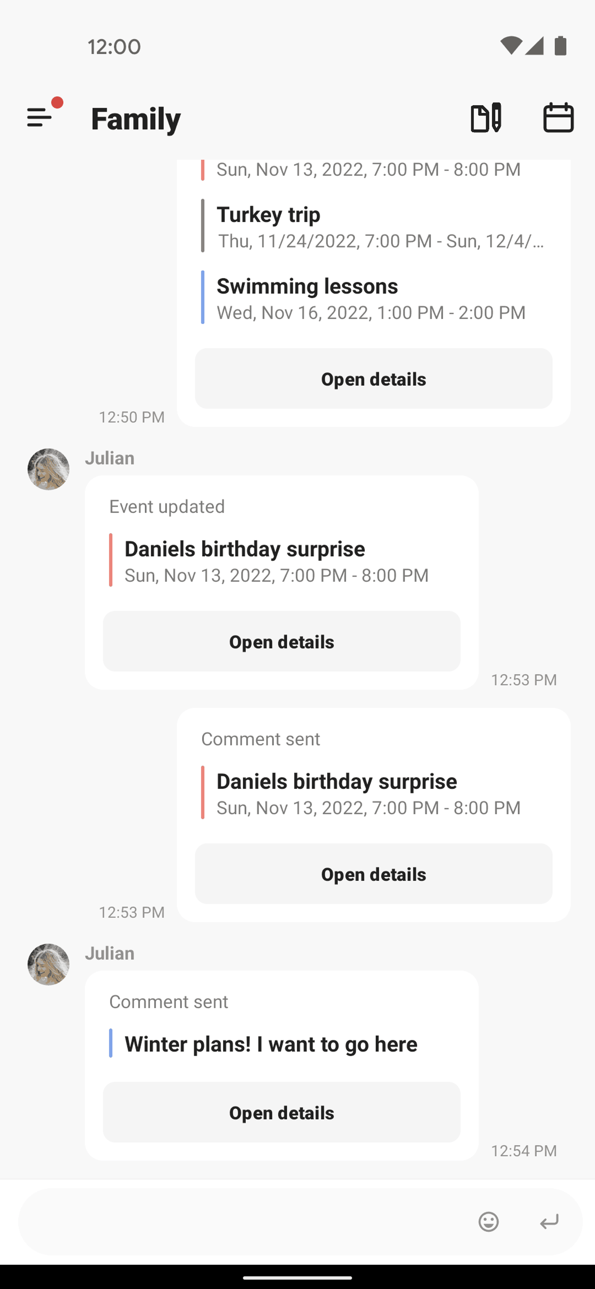 TimeTree Android Productivity interface screenshot 5