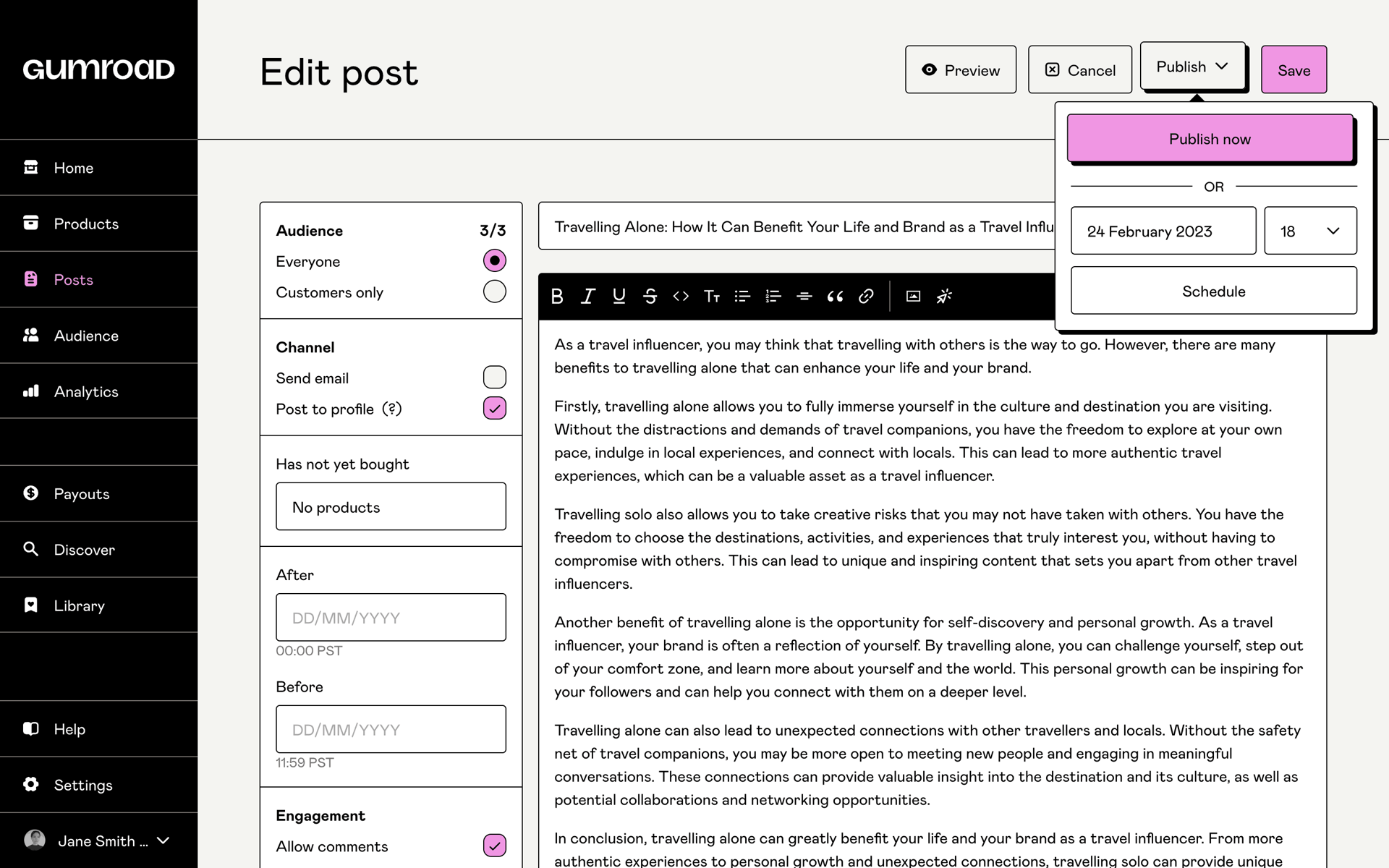 Gumroad Web Utilities interface screenshot 24