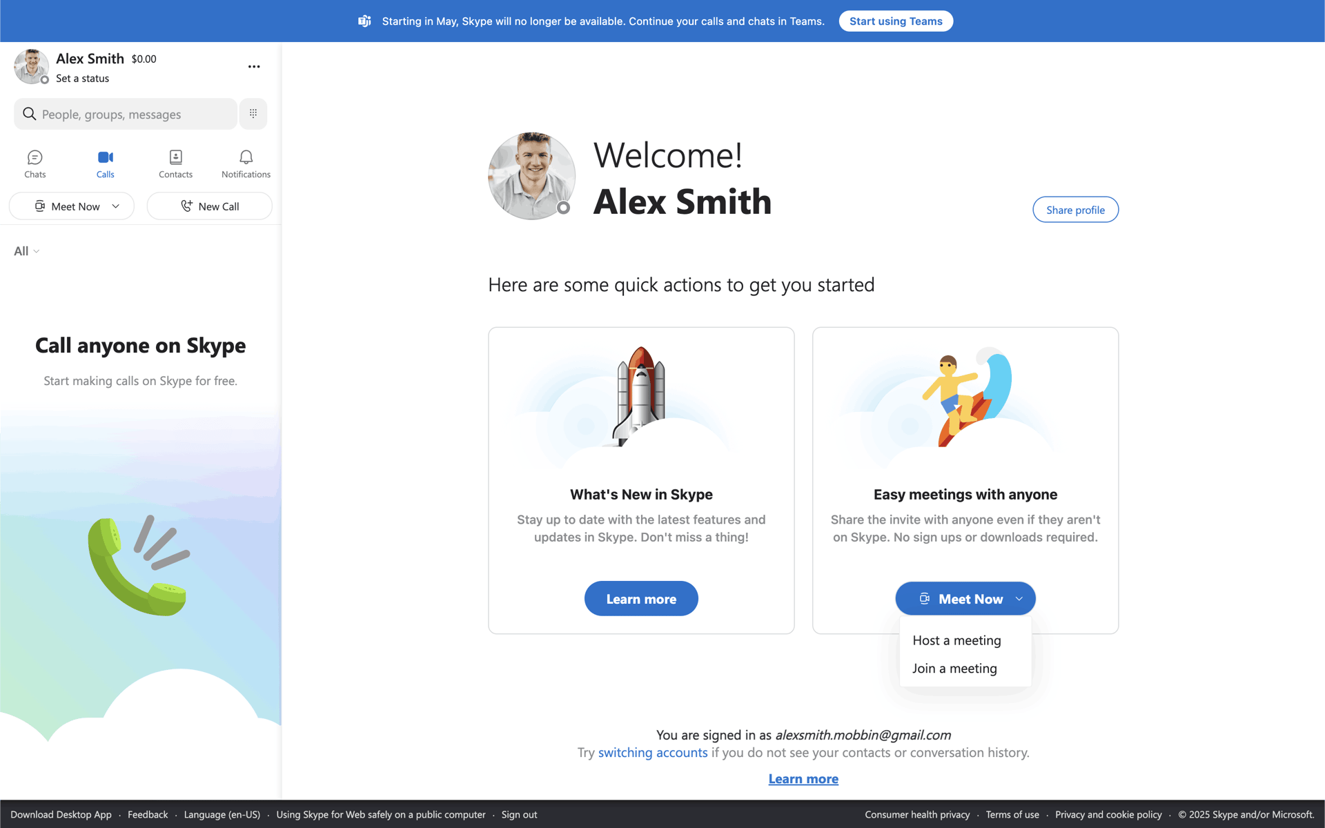 Skype Web Social Networking interface screenshot 12