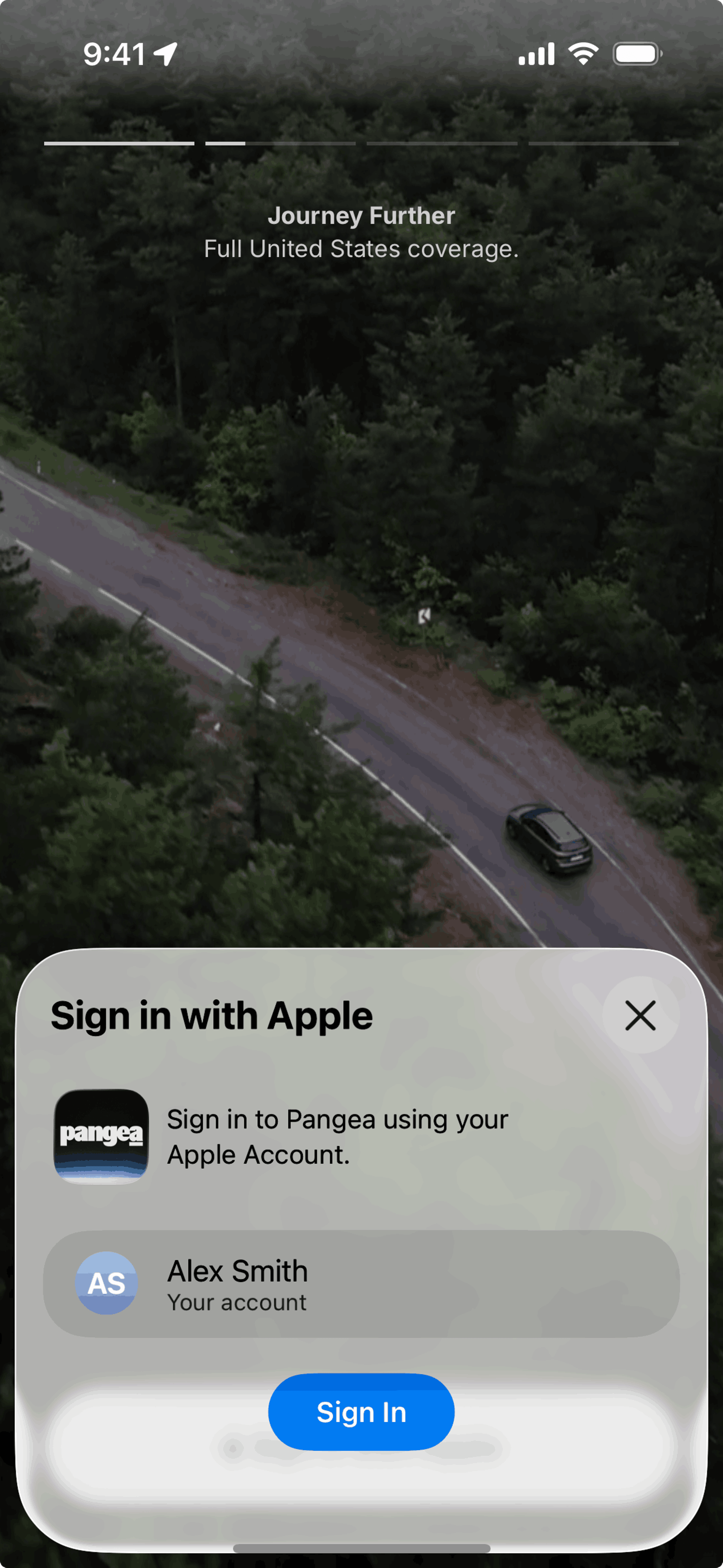 Pangea Charging iOS Maps & Navigation interface screenshot 11