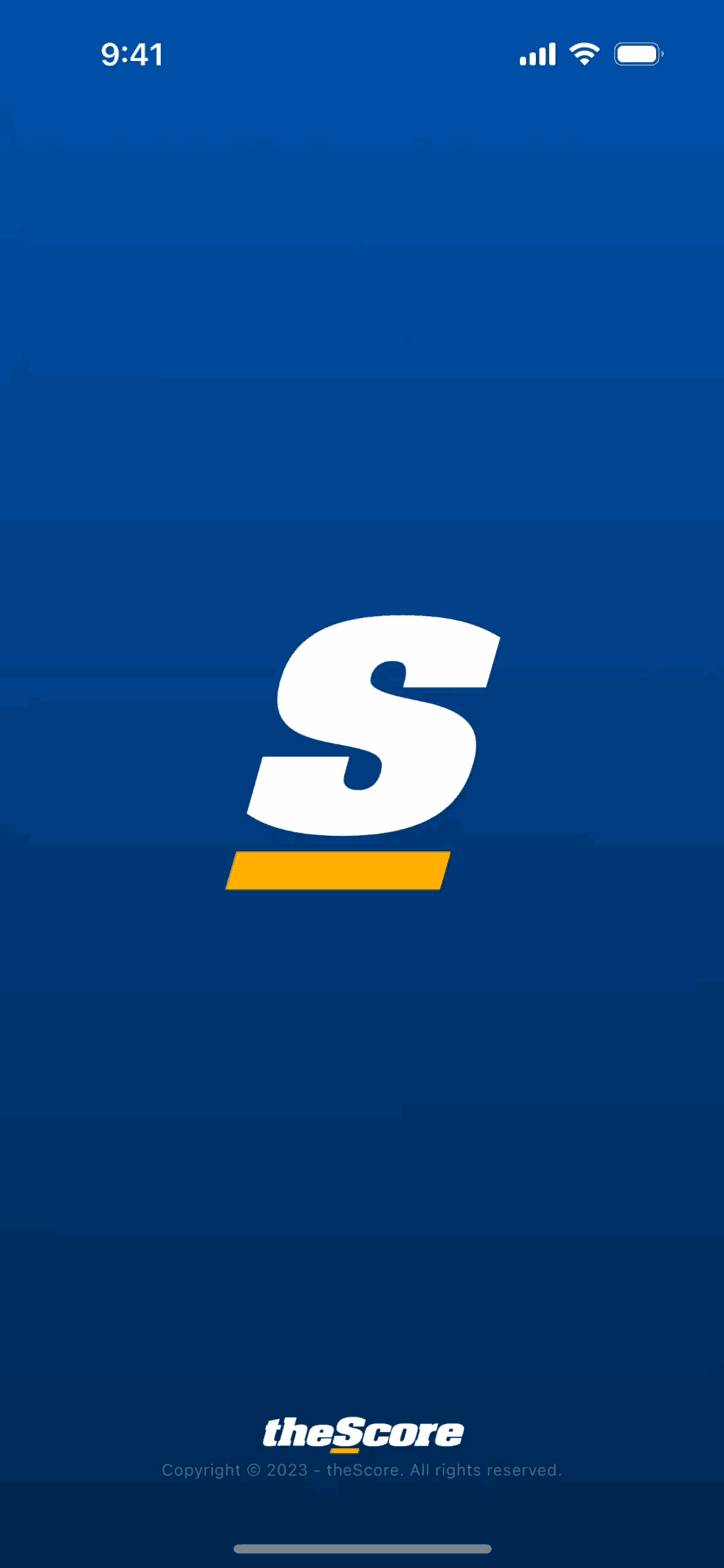 theScore iOS Sports interface screenshot 1