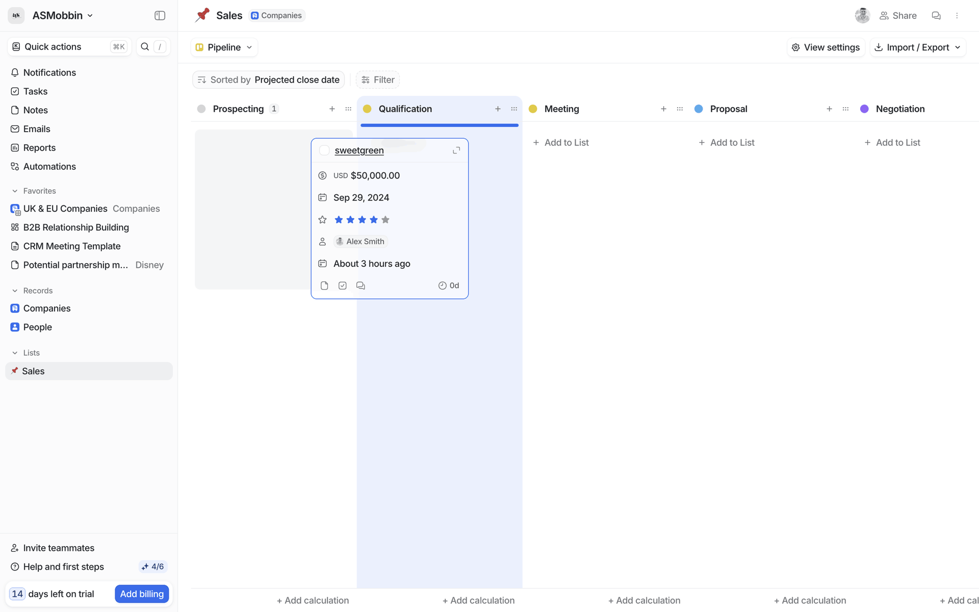 Attio Web Productivity interface screenshot 14