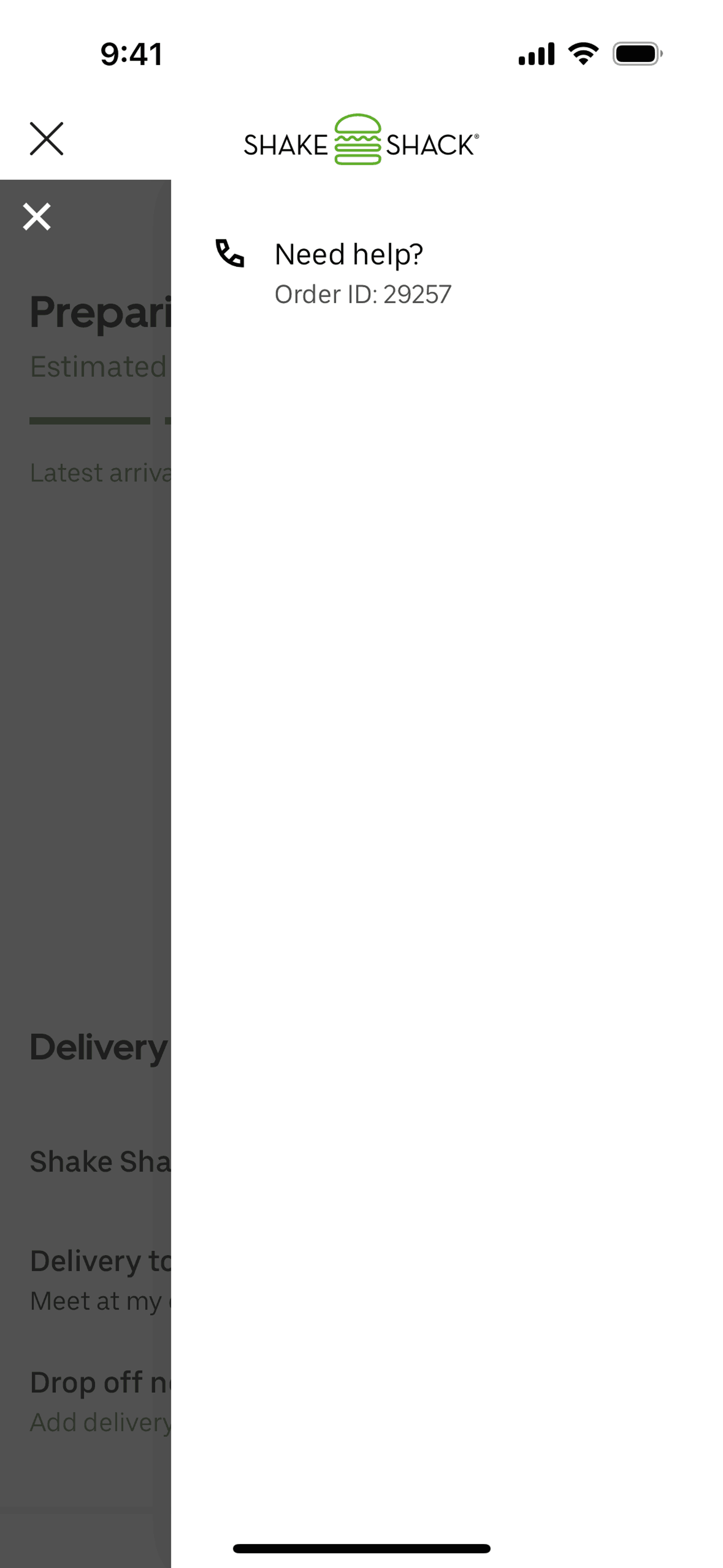 Shake Shack iOS Food & Drink interface screenshot 22