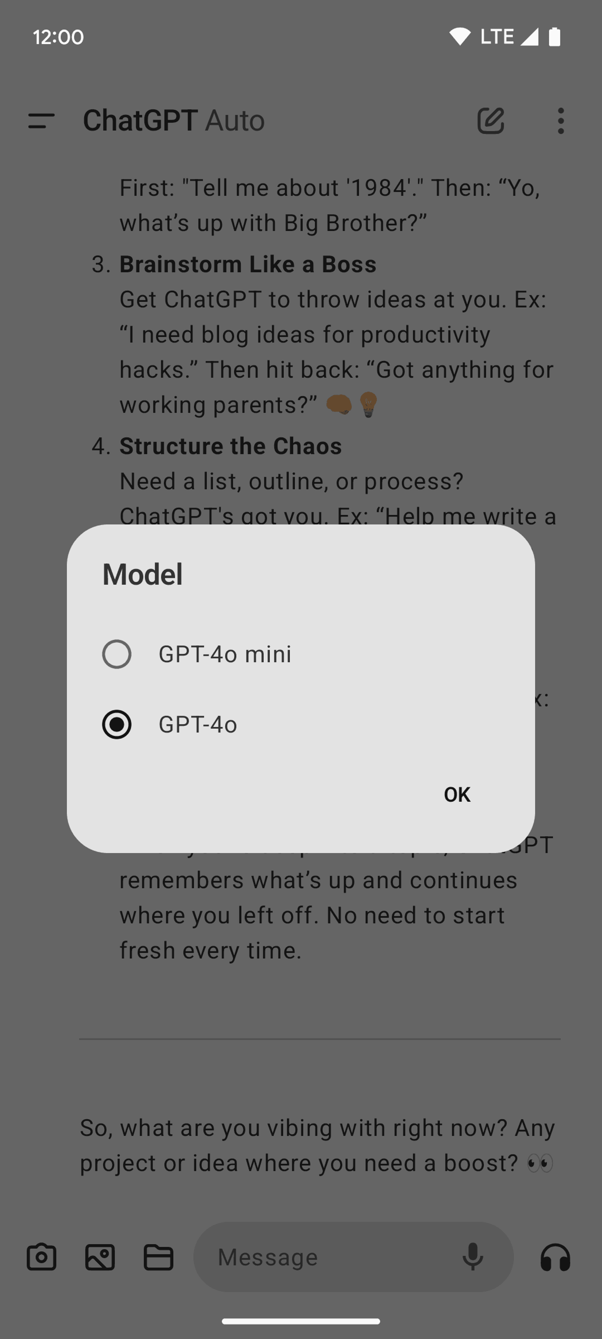 ChatGPT Android AI interface screenshot 20