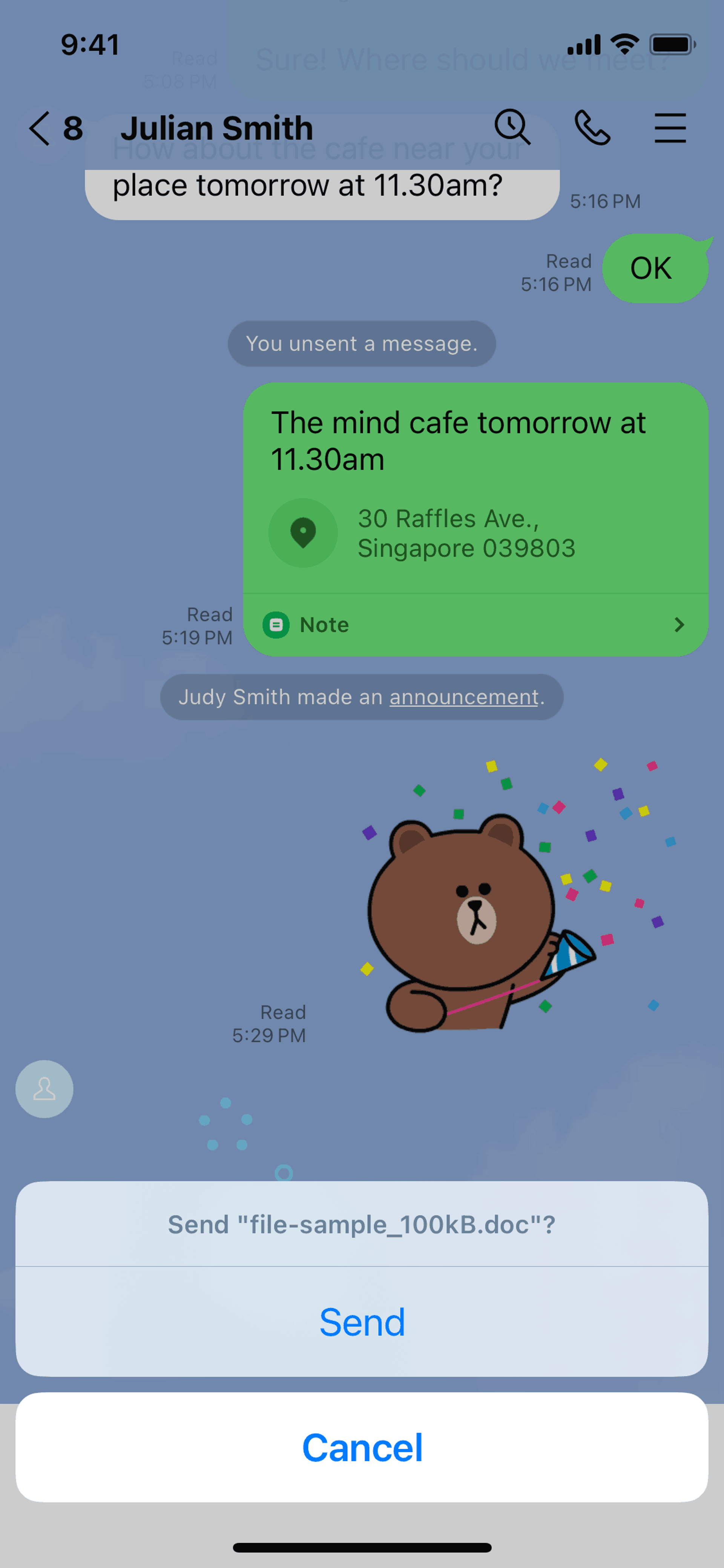 LINE iOS Social Networking interface screenshot 20