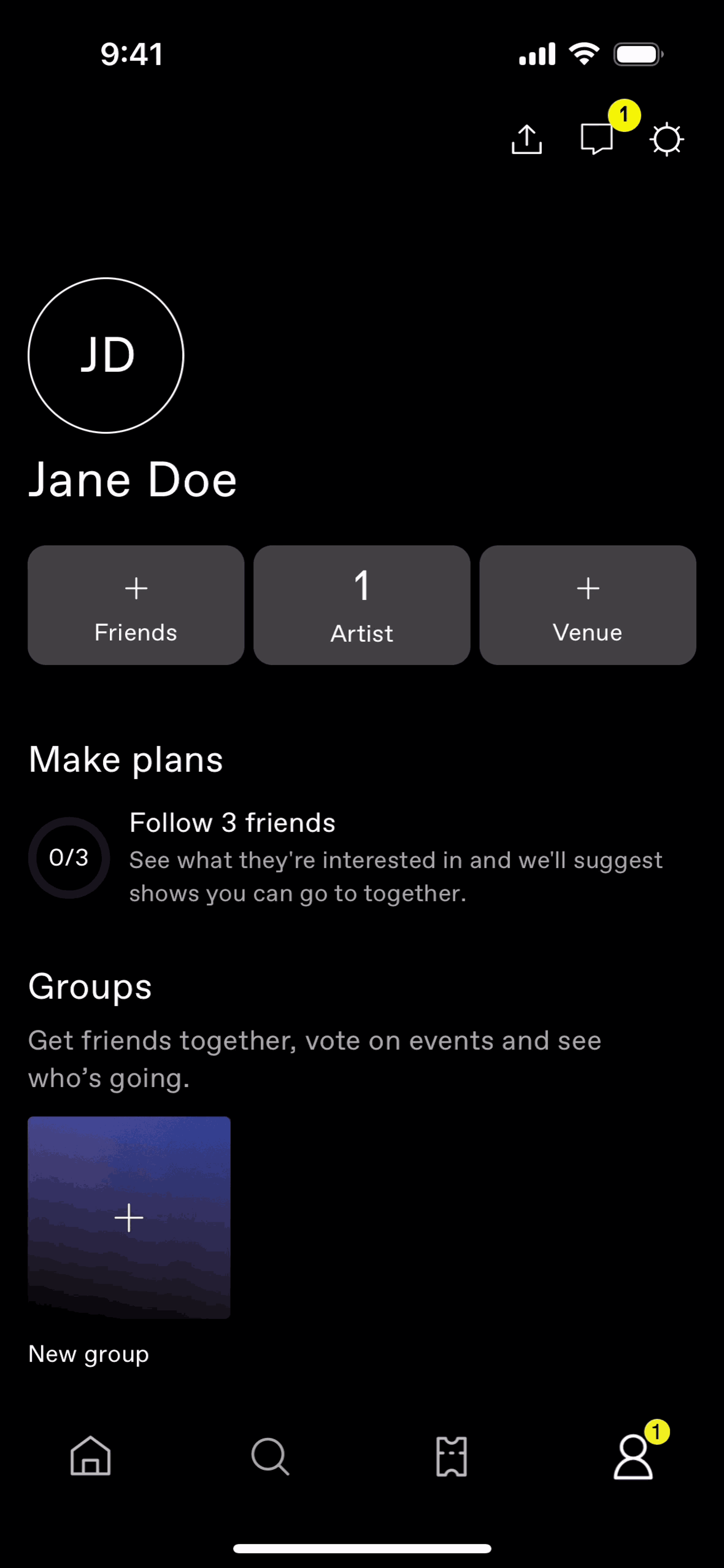 DICE iOS Entertainment interface screenshot 2