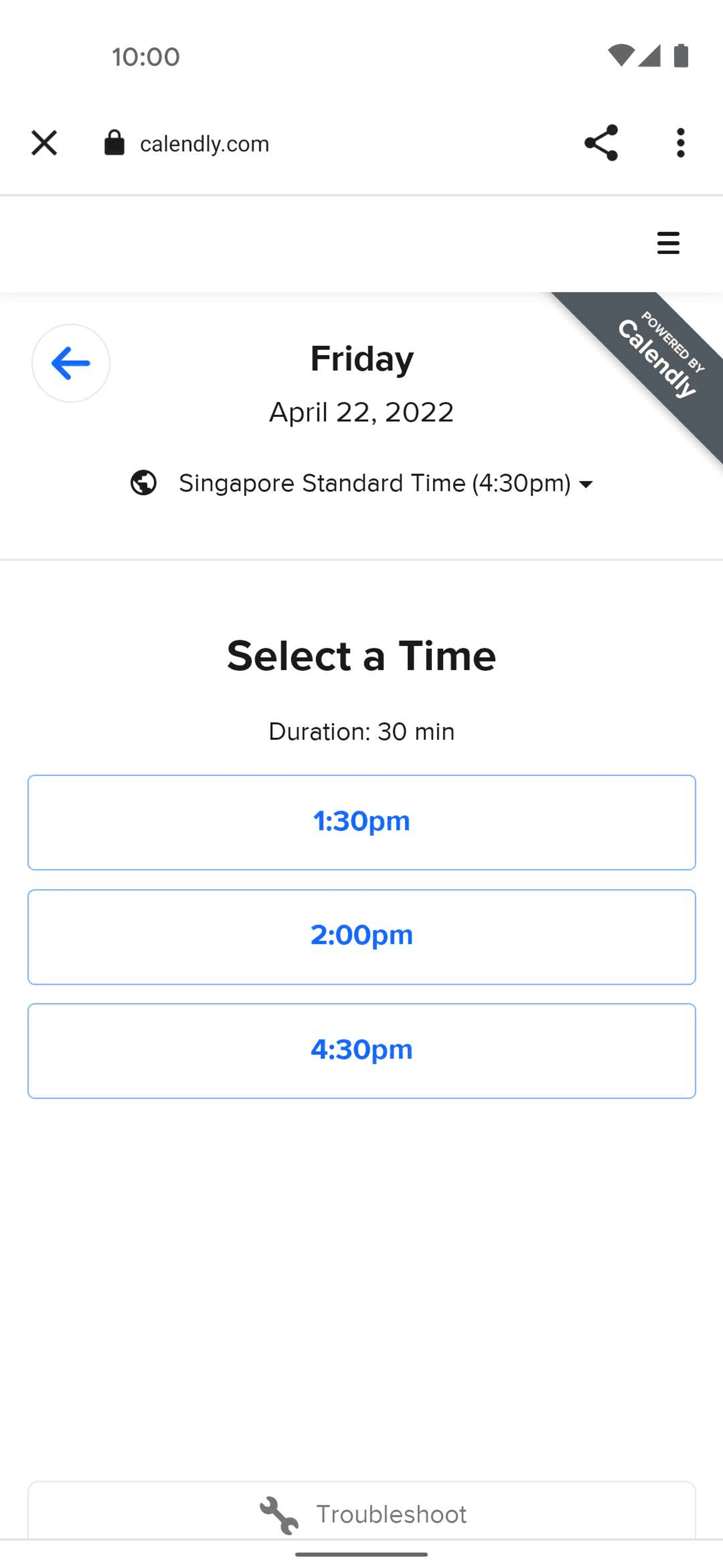 Calendly Android Business interface screenshot 14