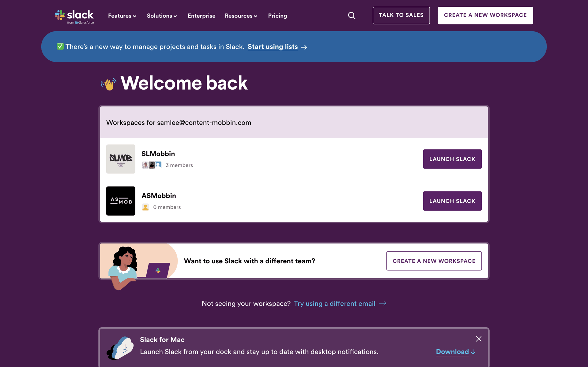 Slack Web Business interface screenshot 9