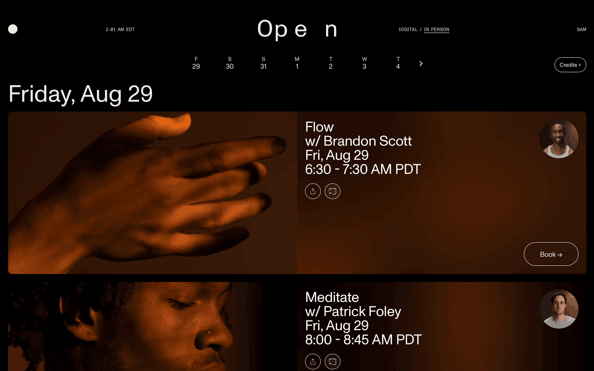 Open Web Health & Fitness interface screenshot 20