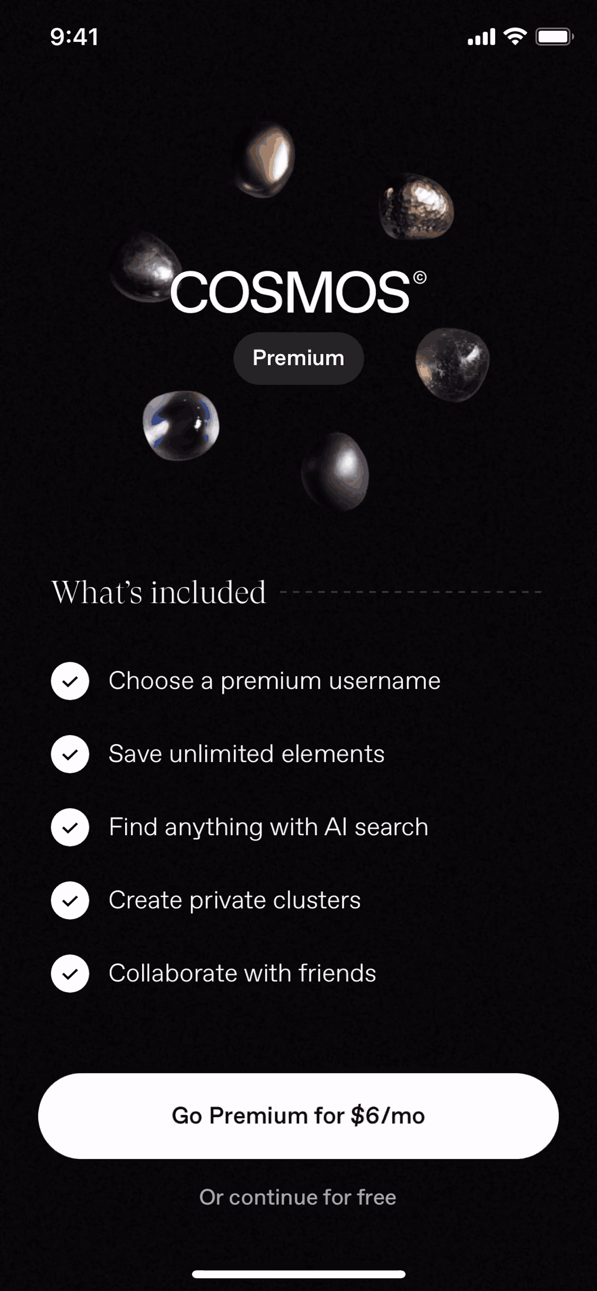 Cosmos iOS Photo & Video interface screenshot 18