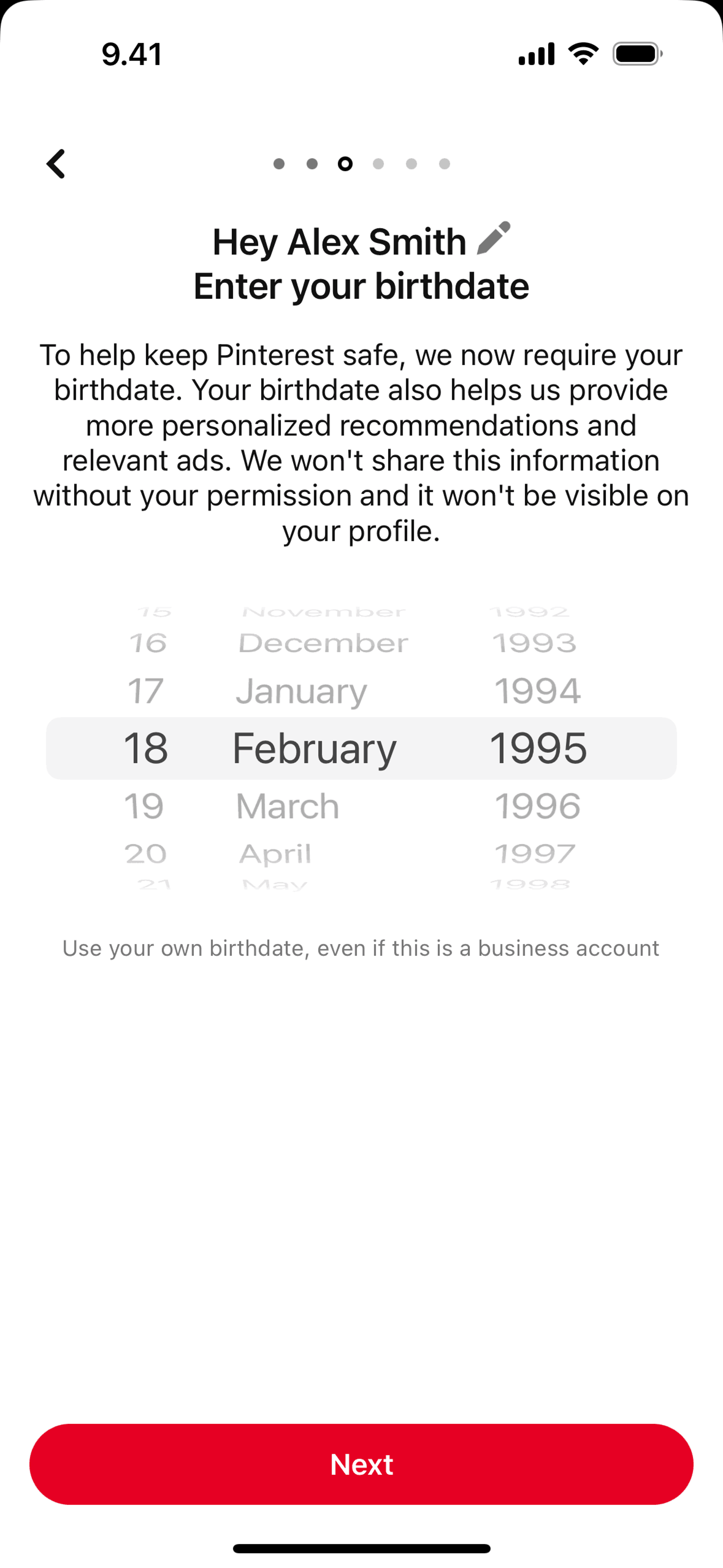 Pinterest iOS Photo & Video interface screenshot 9