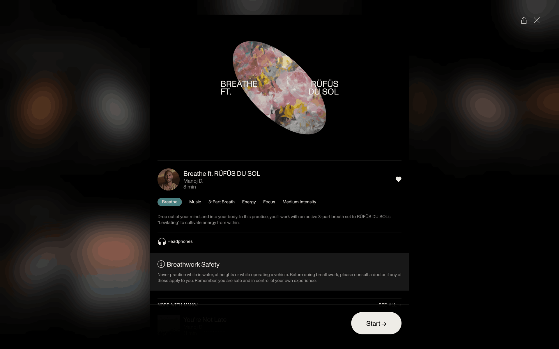 Open Web Health & Fitness interface screenshot 17