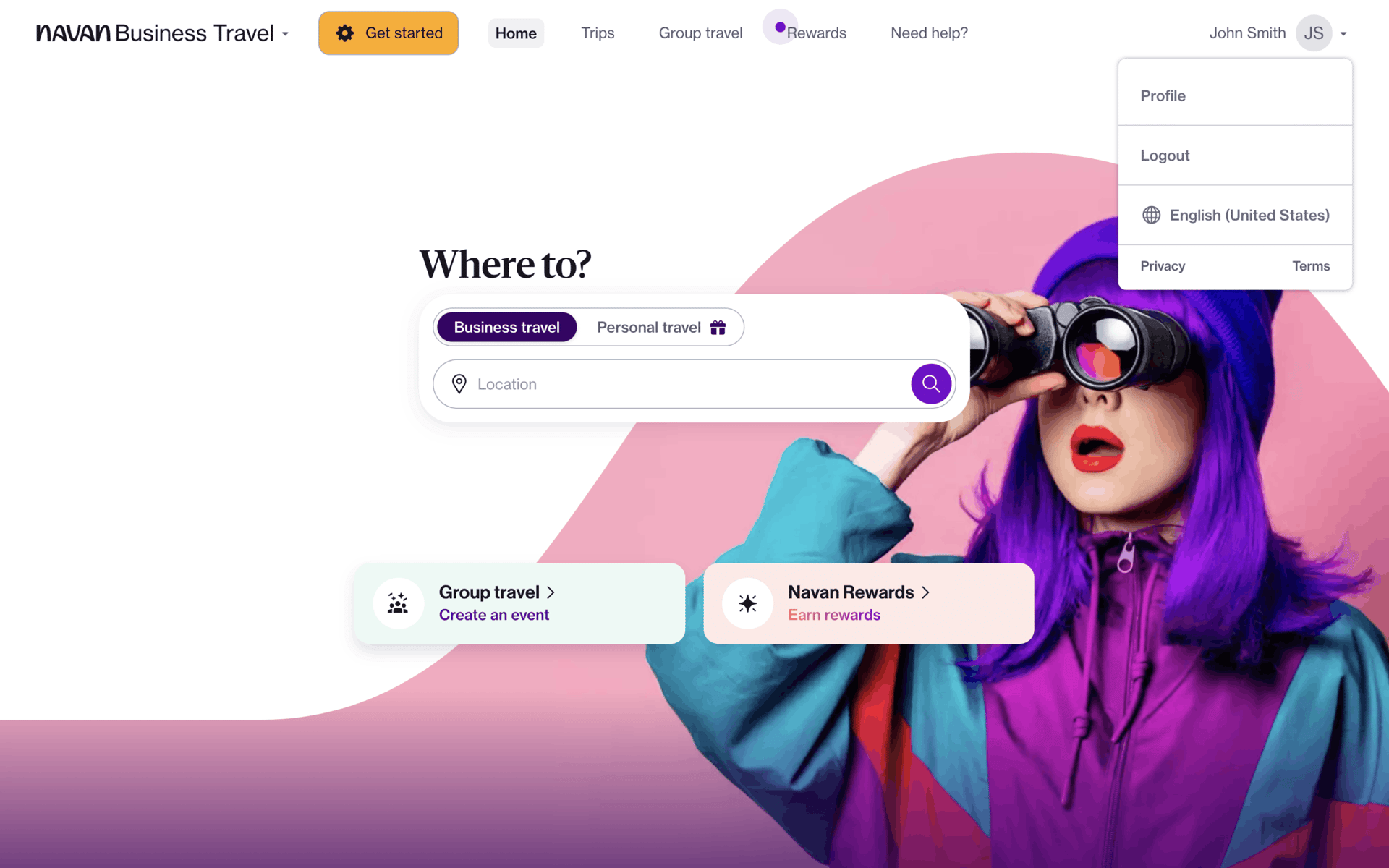 Navan Web Business interface screenshot 4