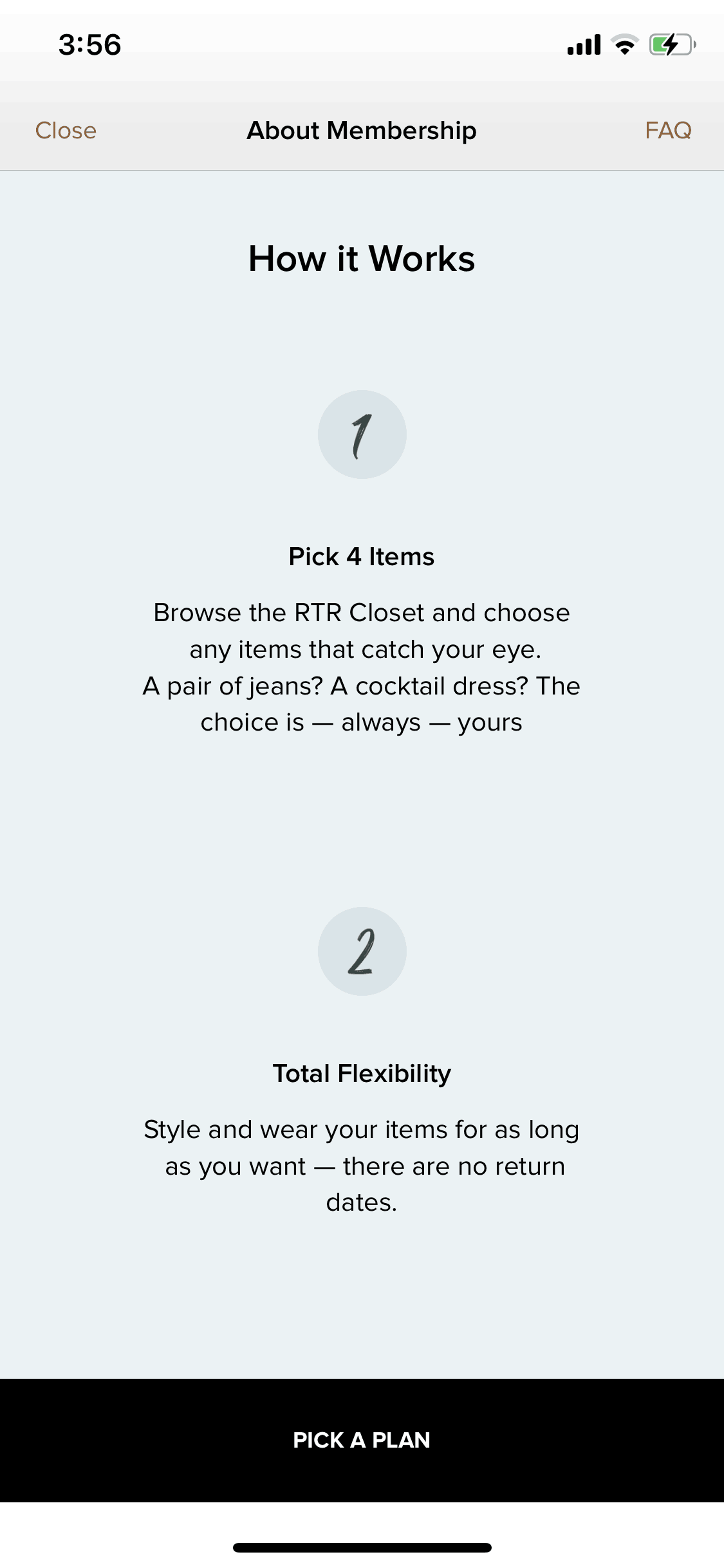 Rent the Runway iOS Shopping interface screenshot 21