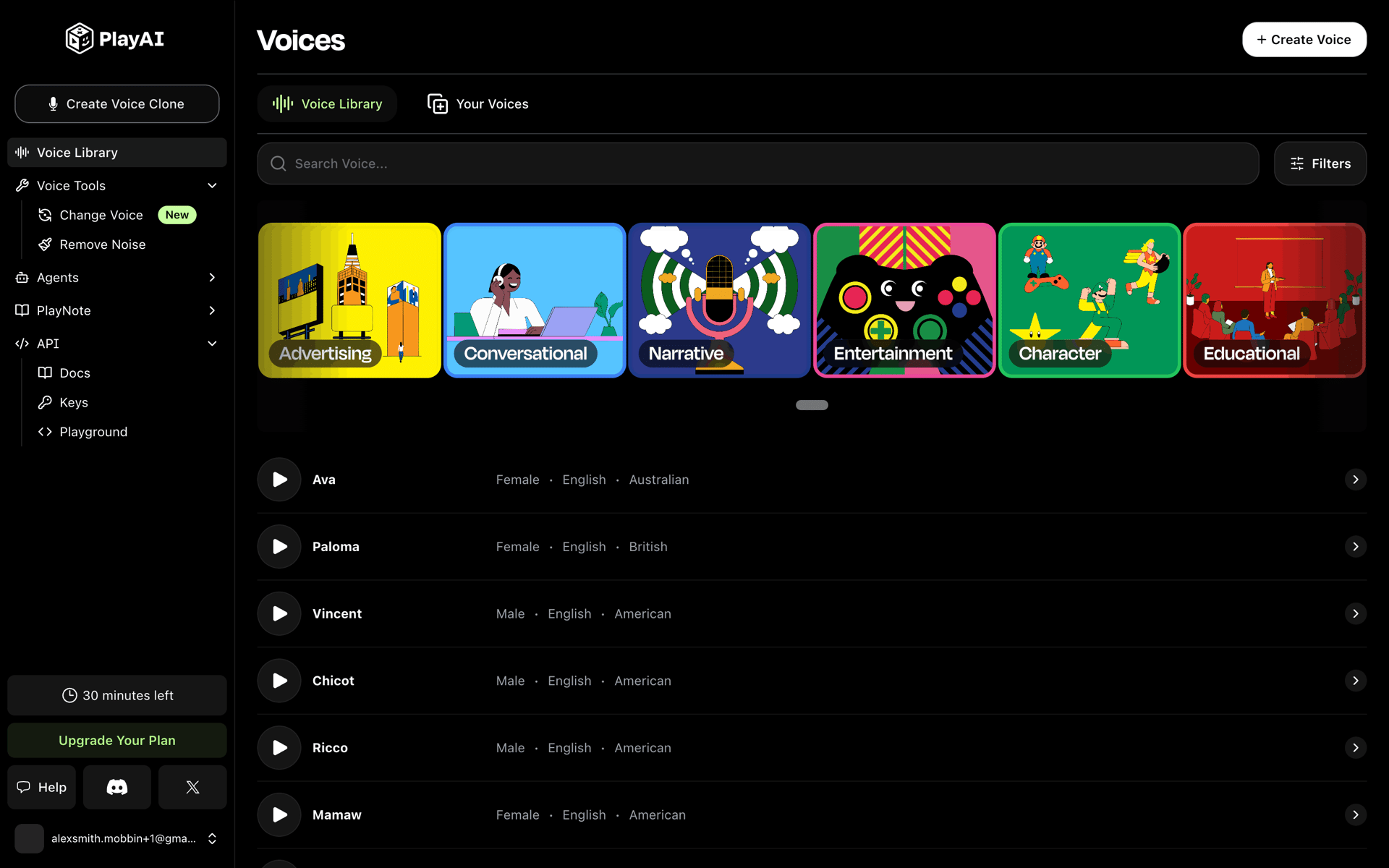 PlayAI Web AI interface screenshot 20