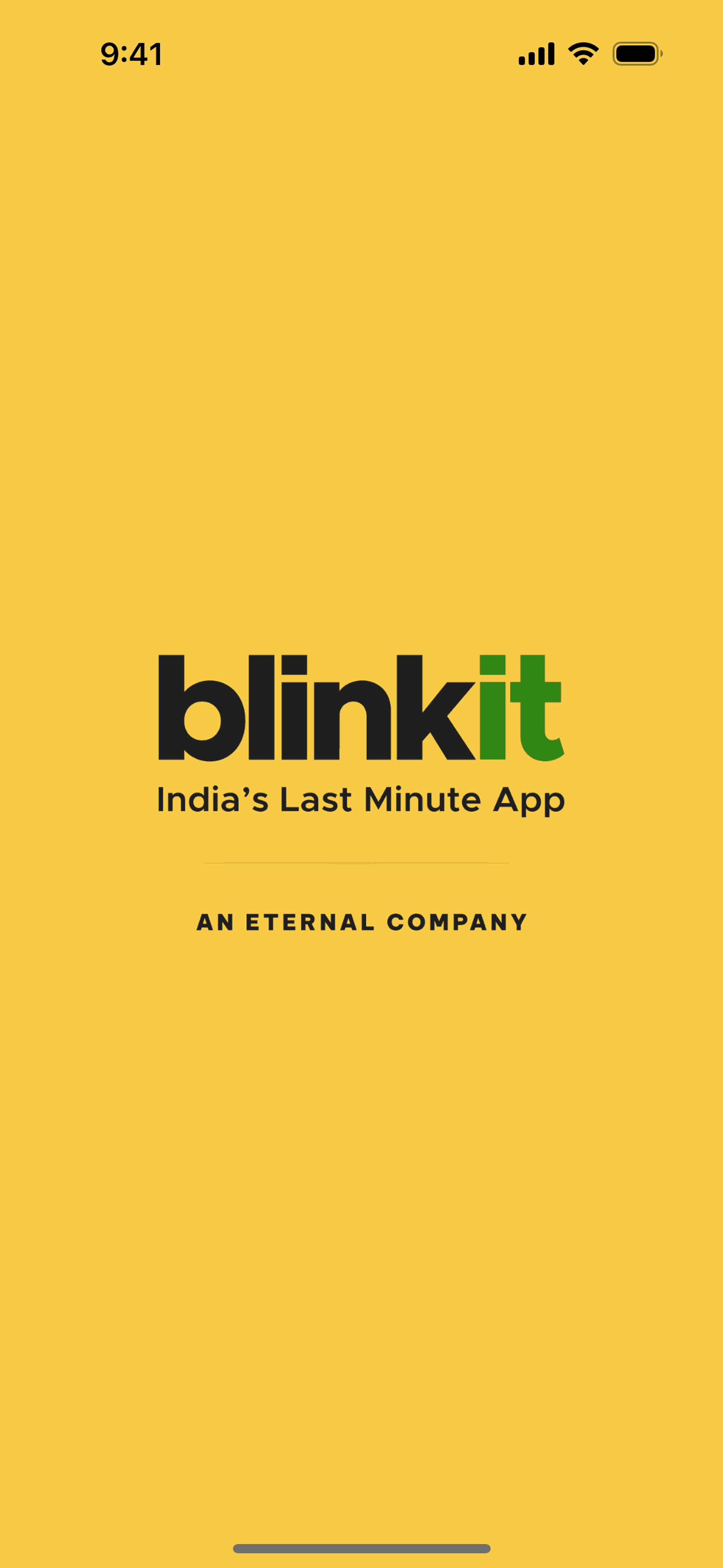 Blinkit iOS Food & Drink interface screenshot 1