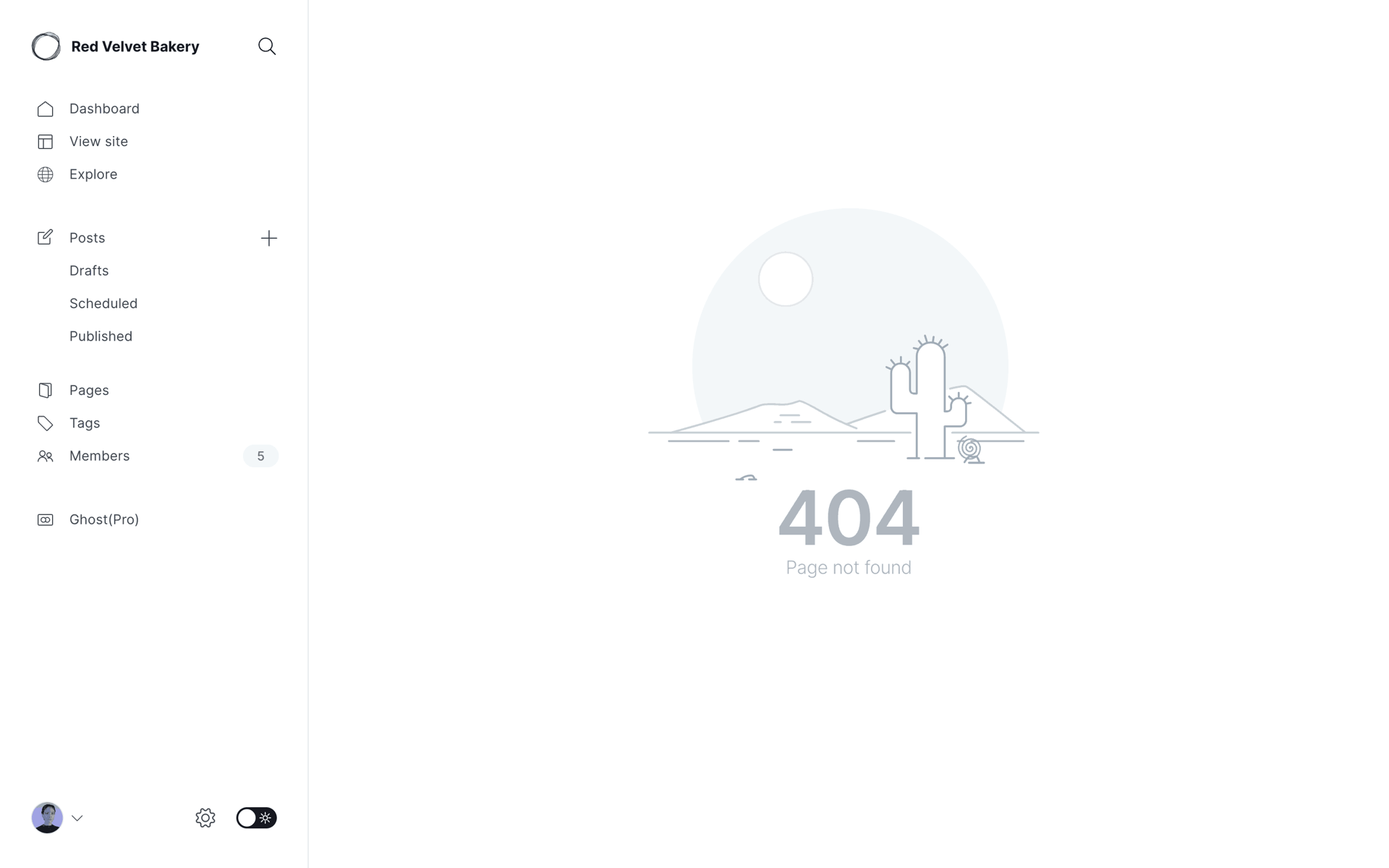 Ghost Web Business interface screenshot 3