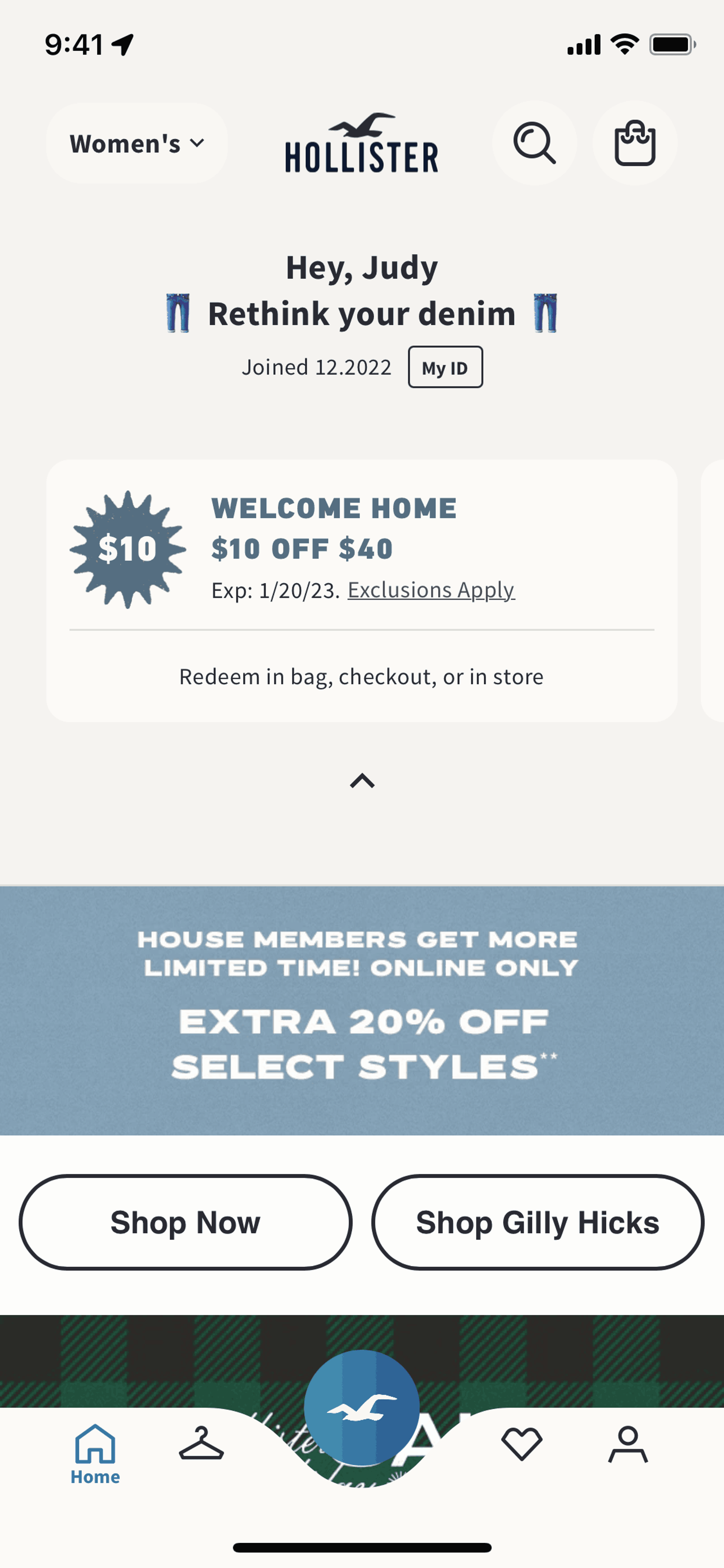 Hollister Co. iOS Shopping interface screenshot 18