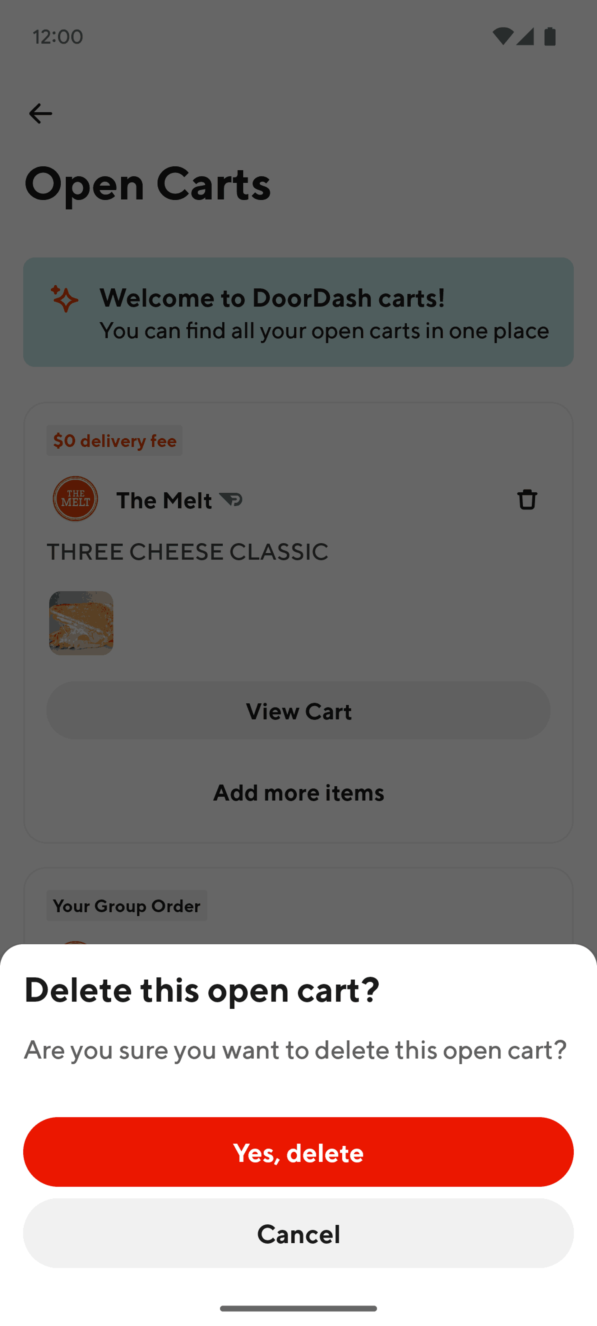 DoorDash Android Shopping interface screenshot 8