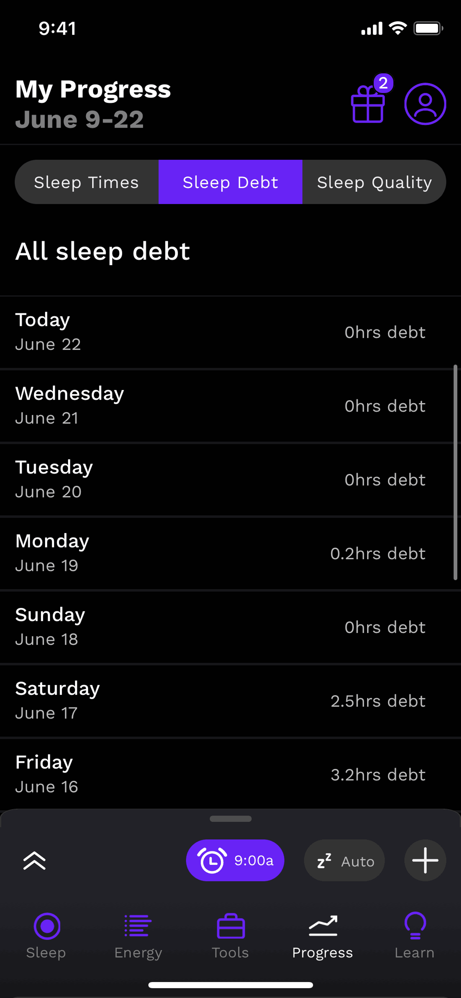 Rise iOS Health & Fitness interface screenshot 18