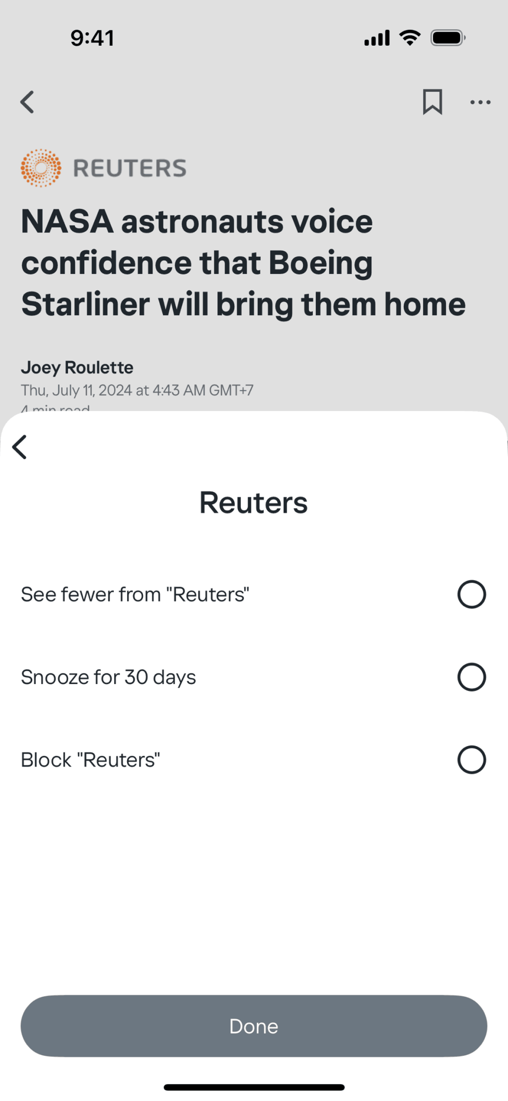 Yahoo News iOS News interface screenshot 15