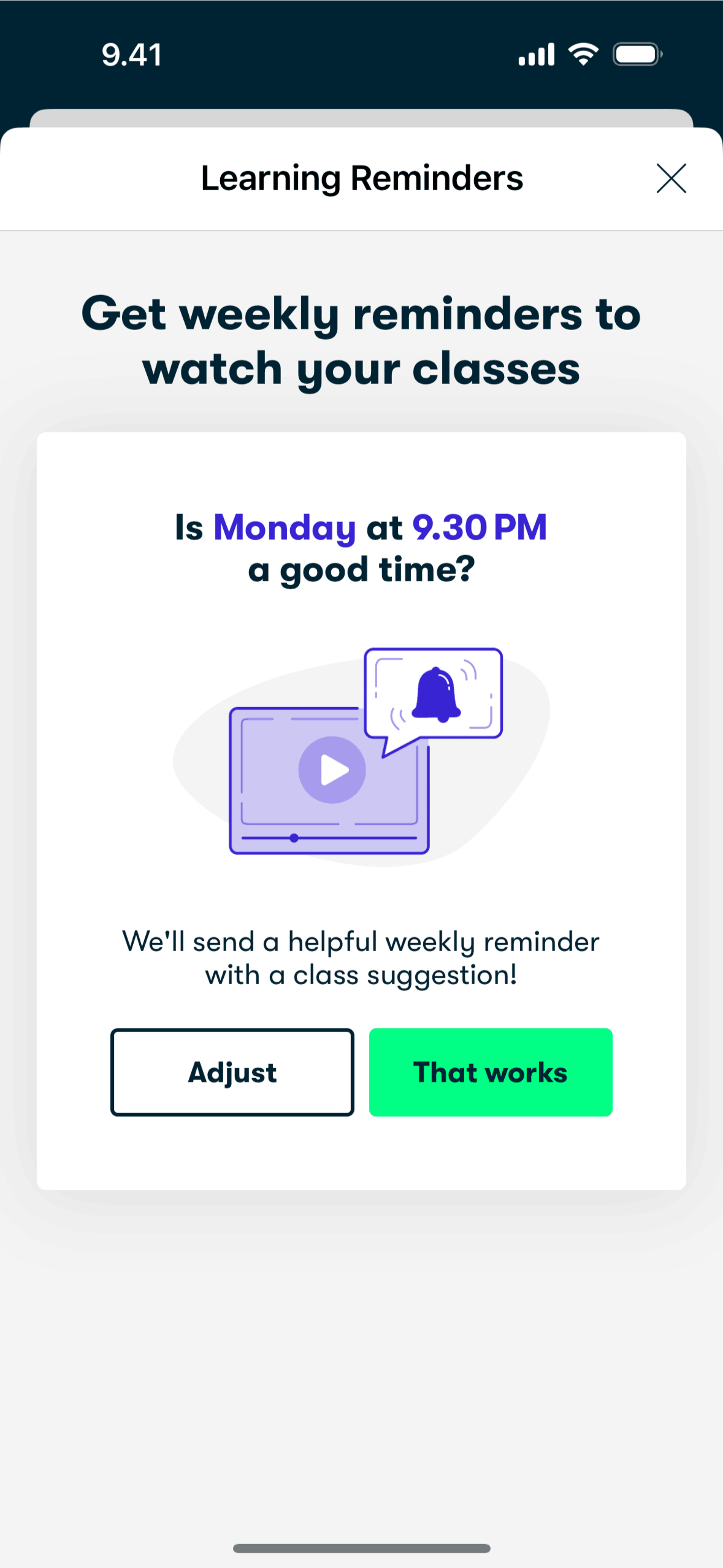 Skillshare iOS Education interface screenshot 3