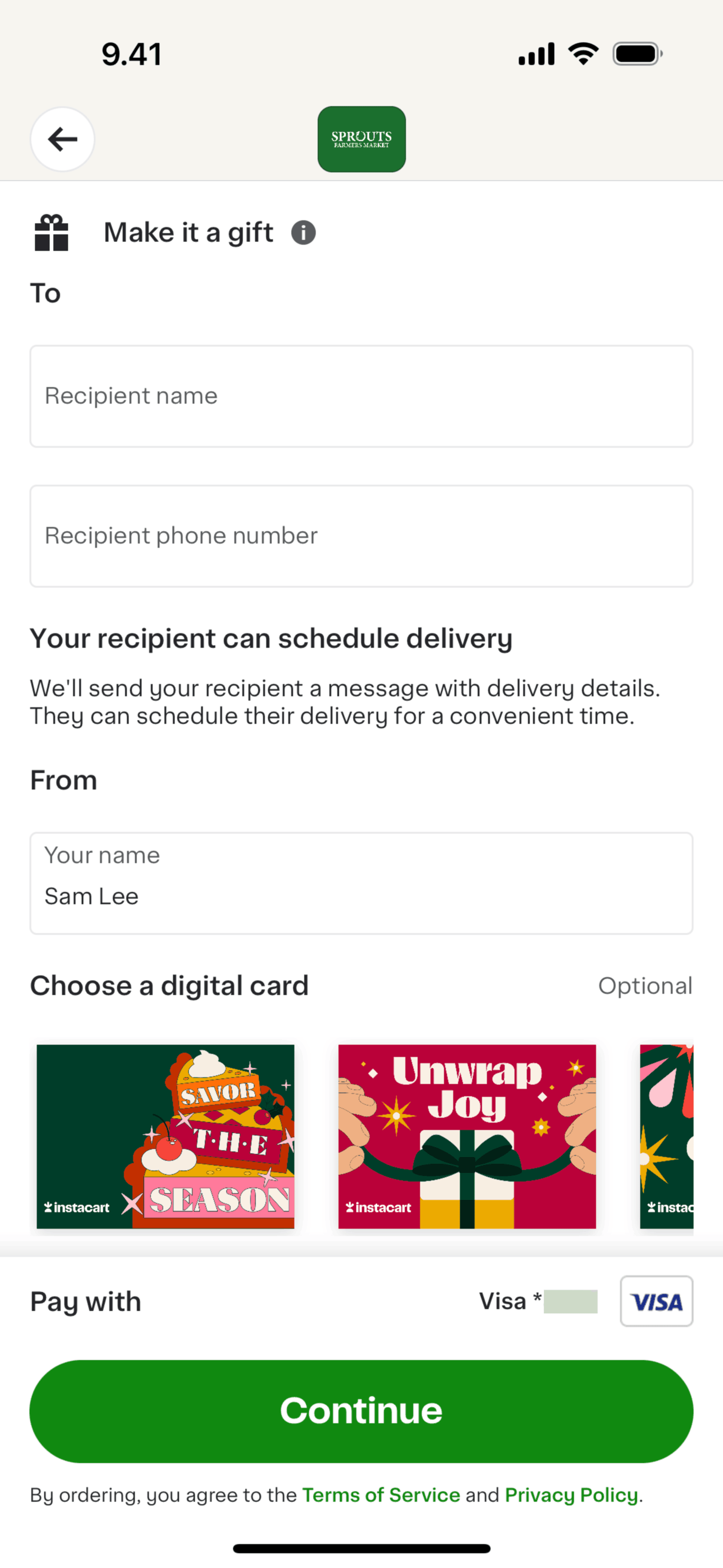 Instacart iOS Shopping interface screenshot 6