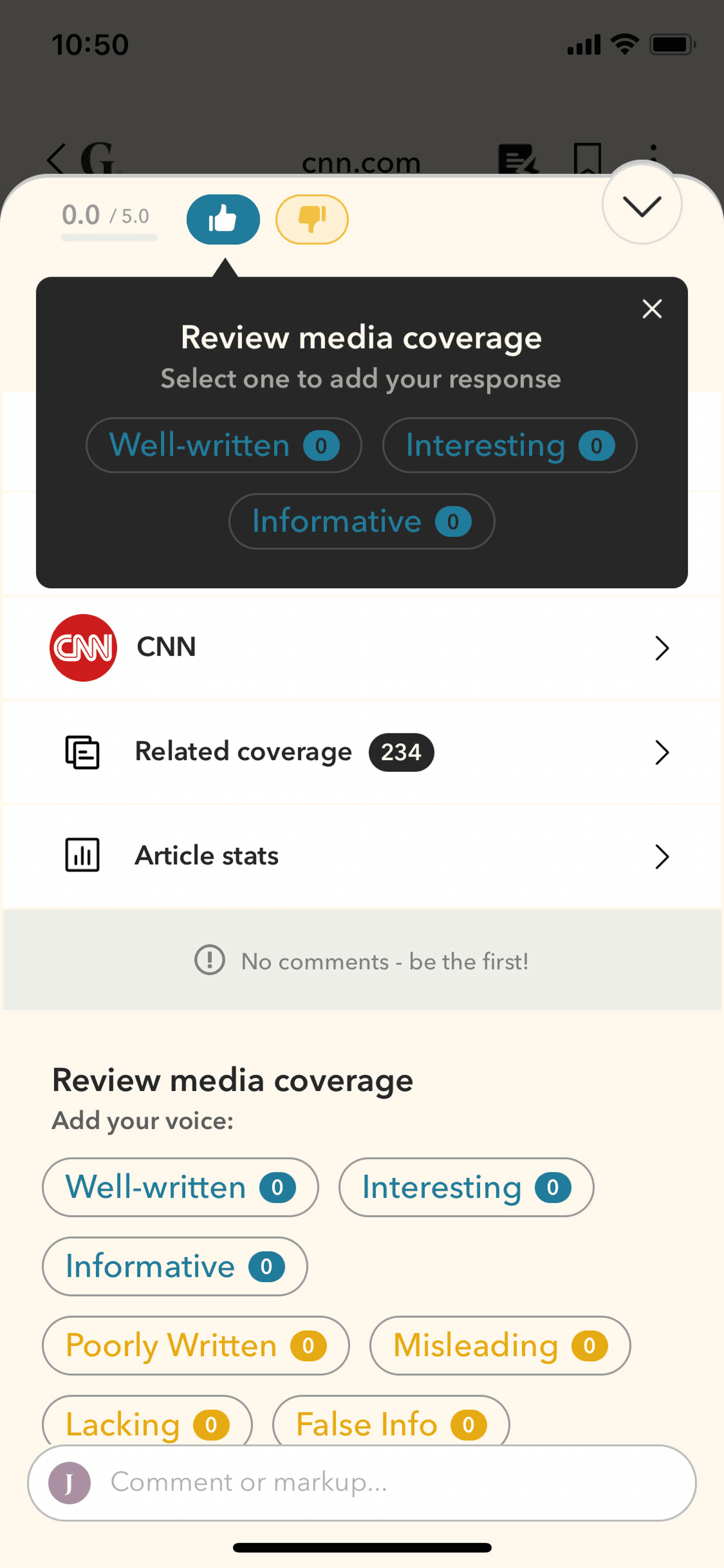 Gawq iOS News interface screenshot 20