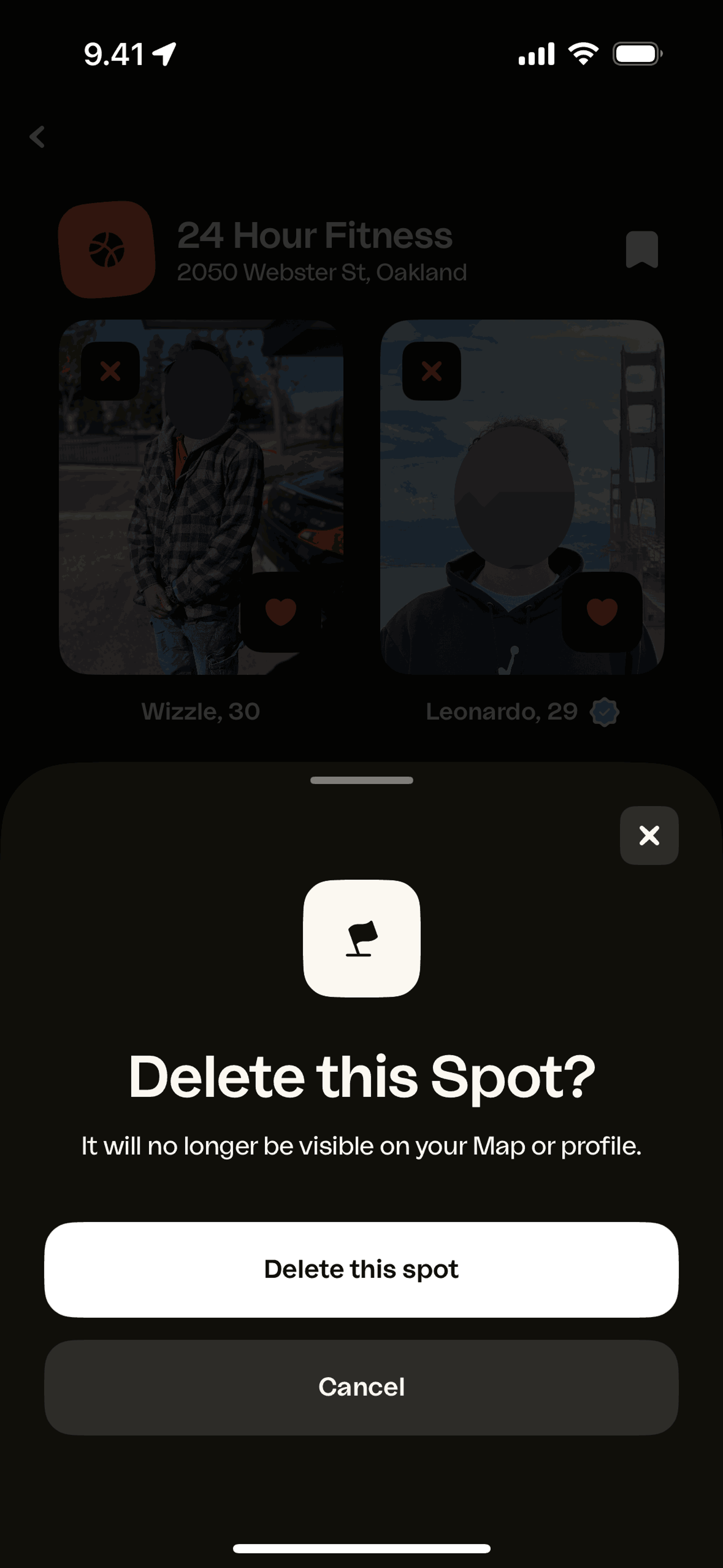 happn iOS Lifestyle interface screenshot 5
