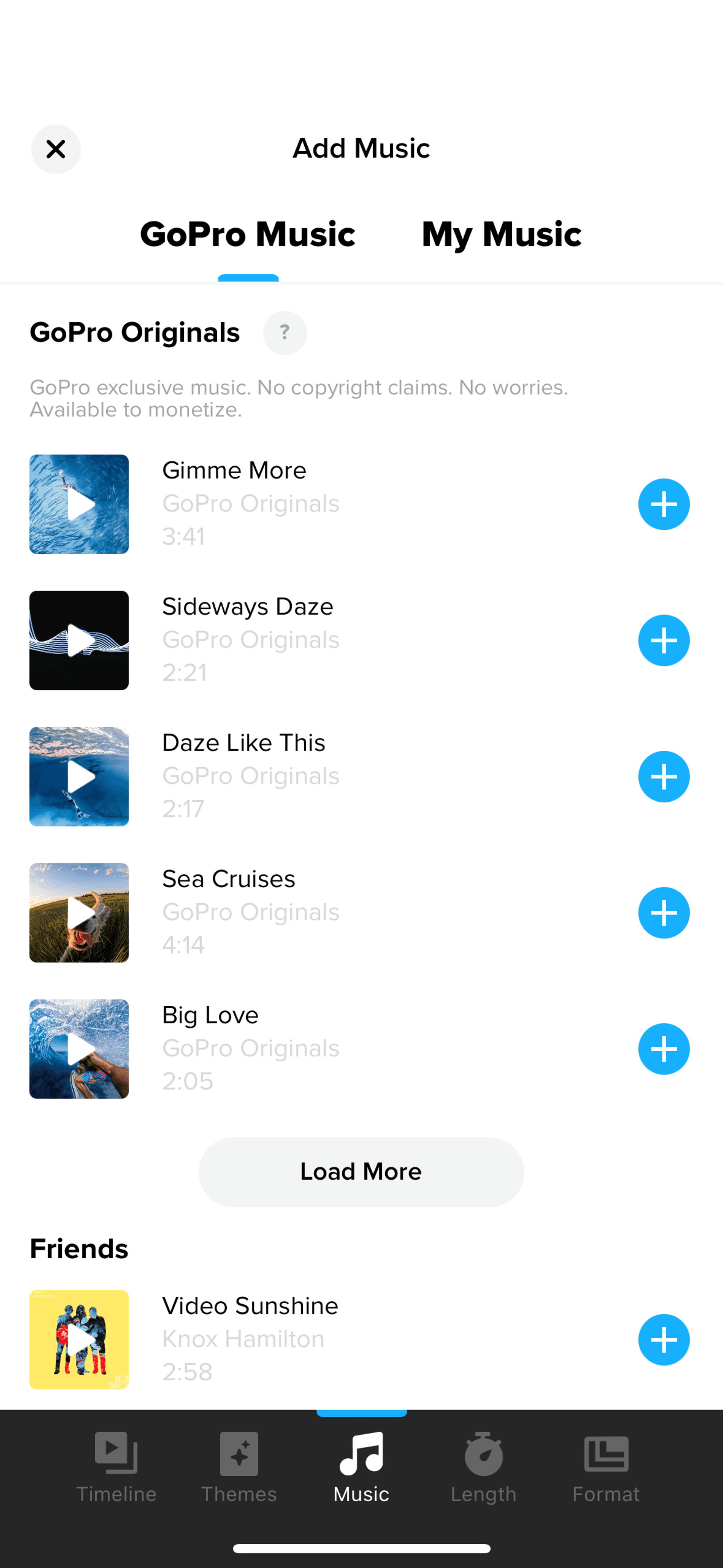 GoPro Quik iOS Photo & Video interface screenshot 4
