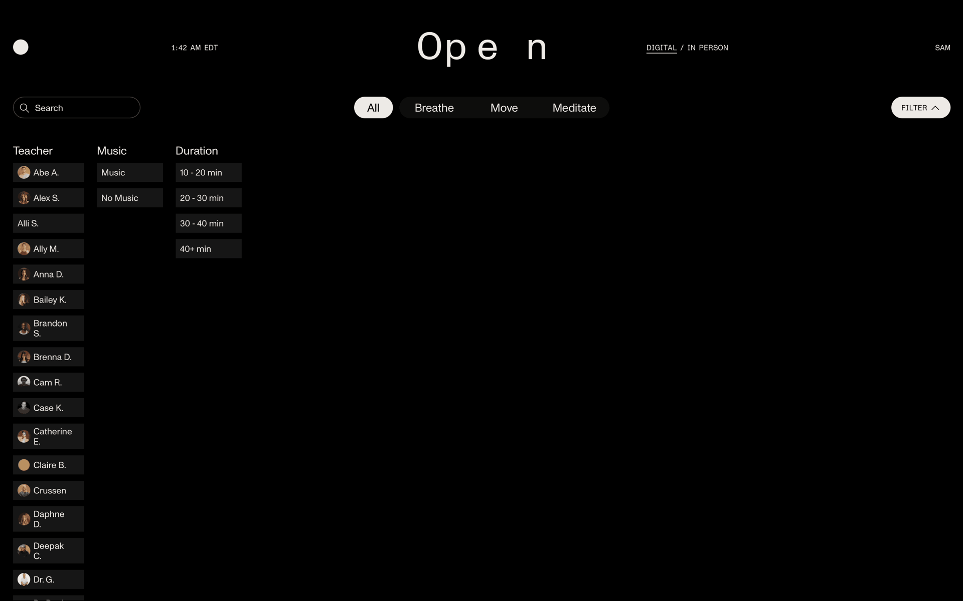 Open Web Health & Fitness interface screenshot 19