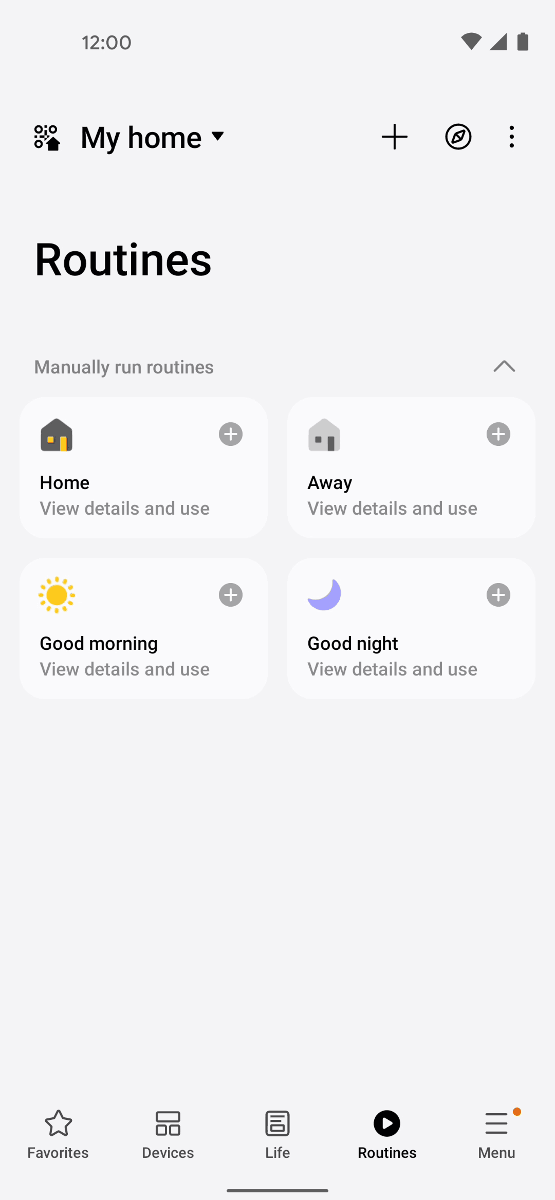 SmartThings Android Productivity interface screenshot 8