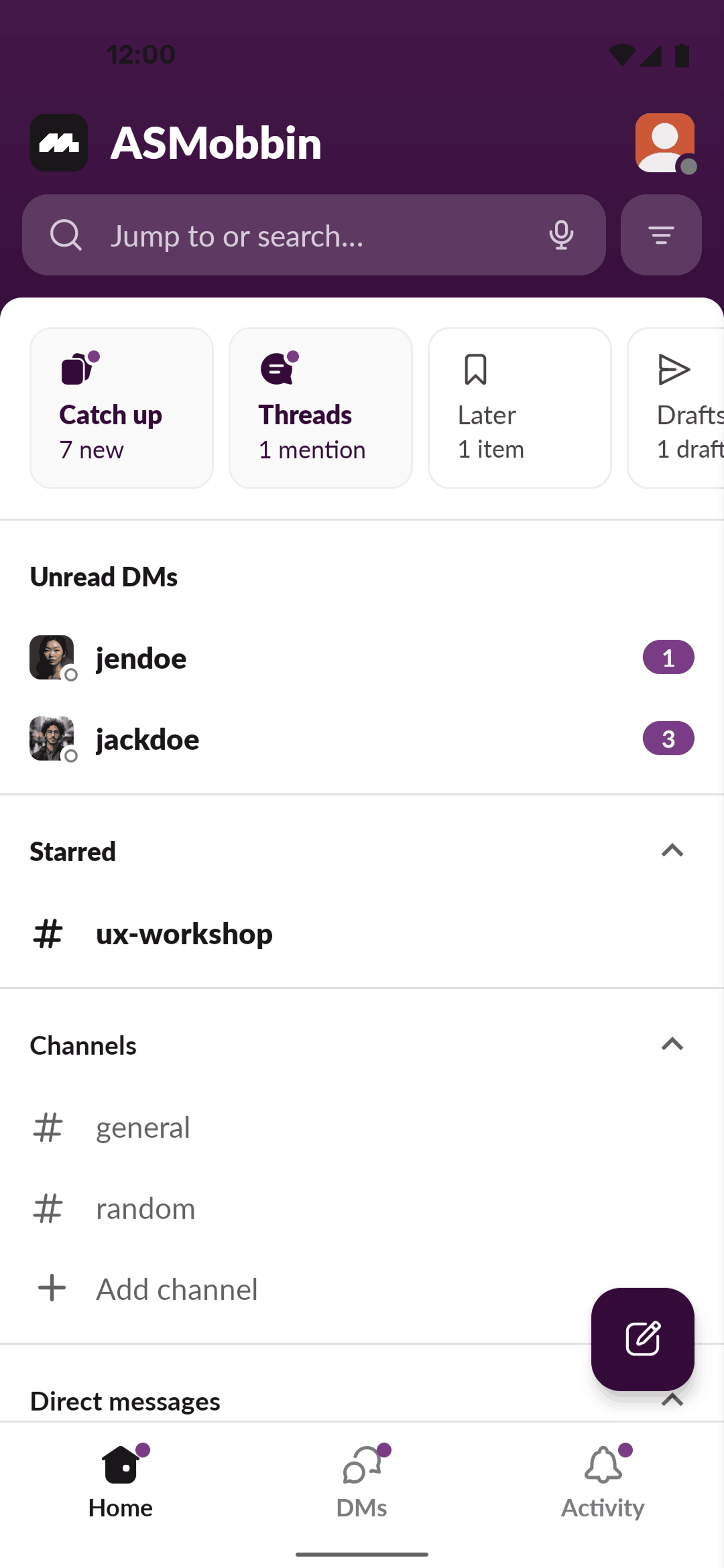 Slack Android Business interface screenshot 3