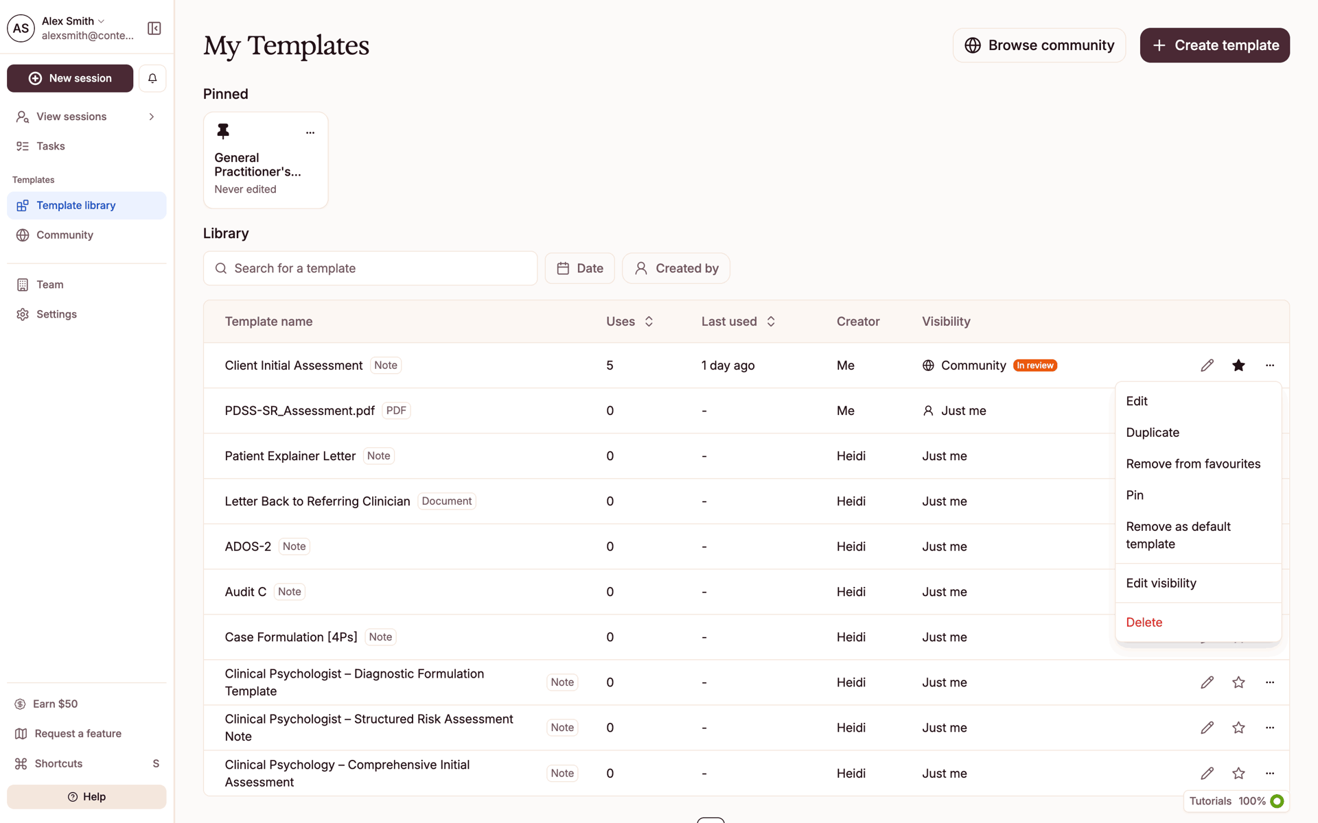 Heidi Web AI interface screenshot 11