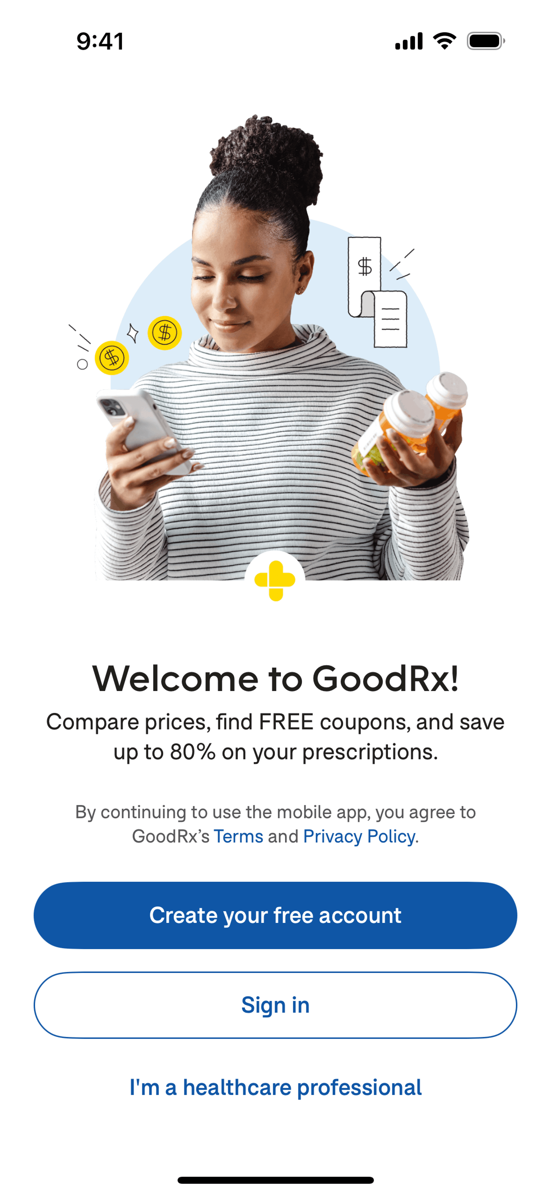 GoodRx iOS Medical interface screenshot 2