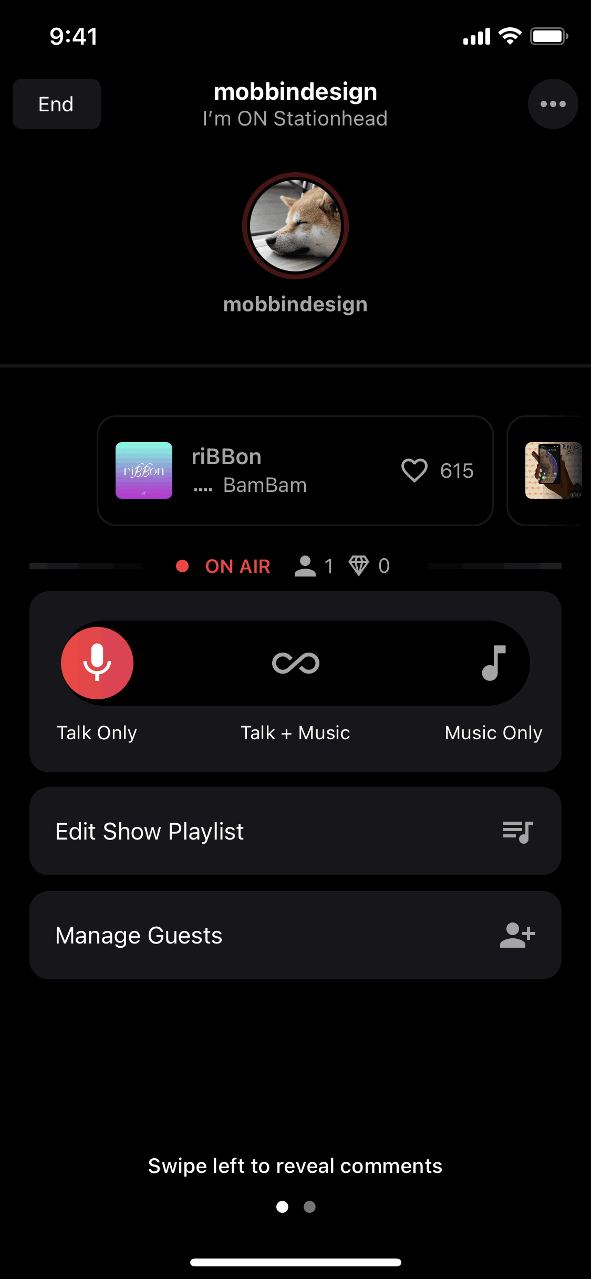 Stationhead iOS Music & Audio interface screenshot 6