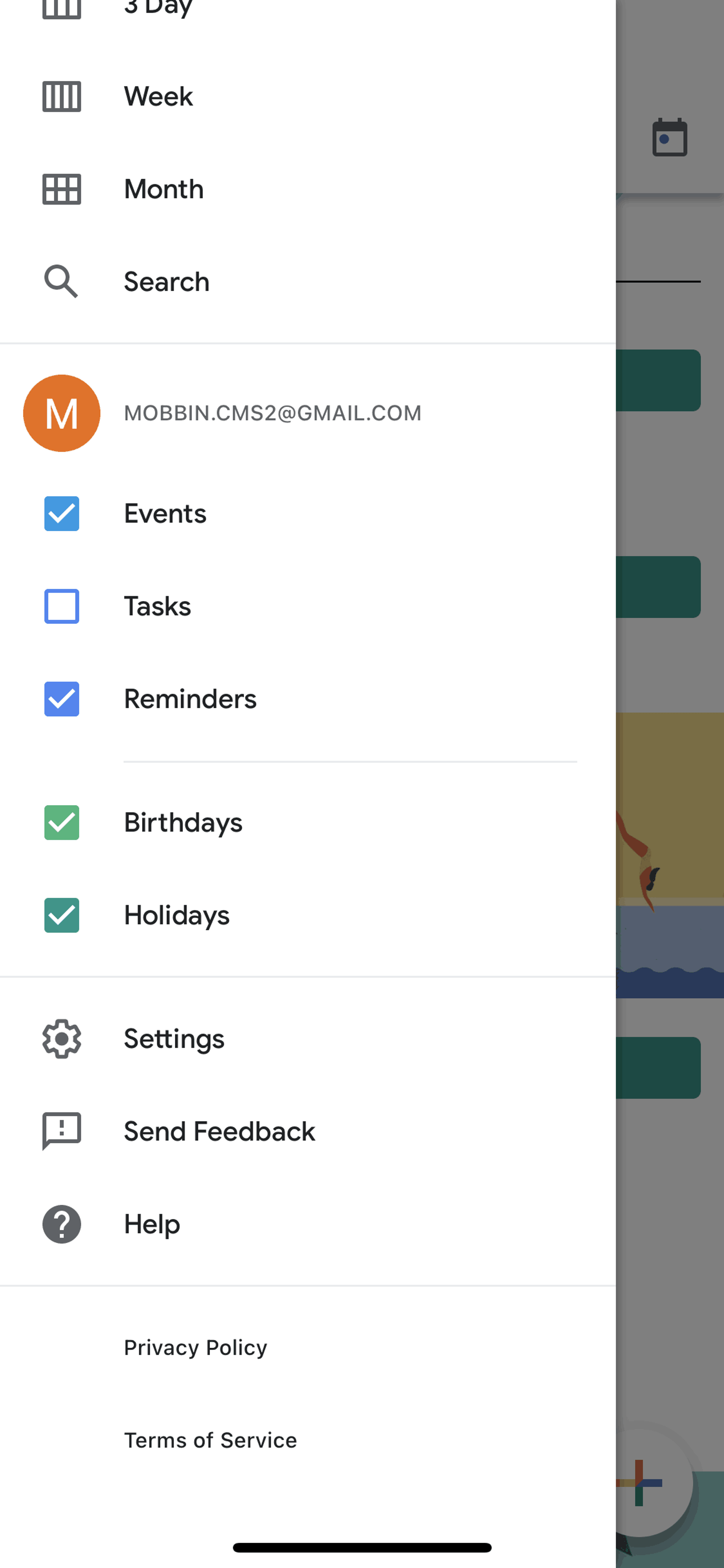 Google Calendar iOS Productivity interface screenshot 8