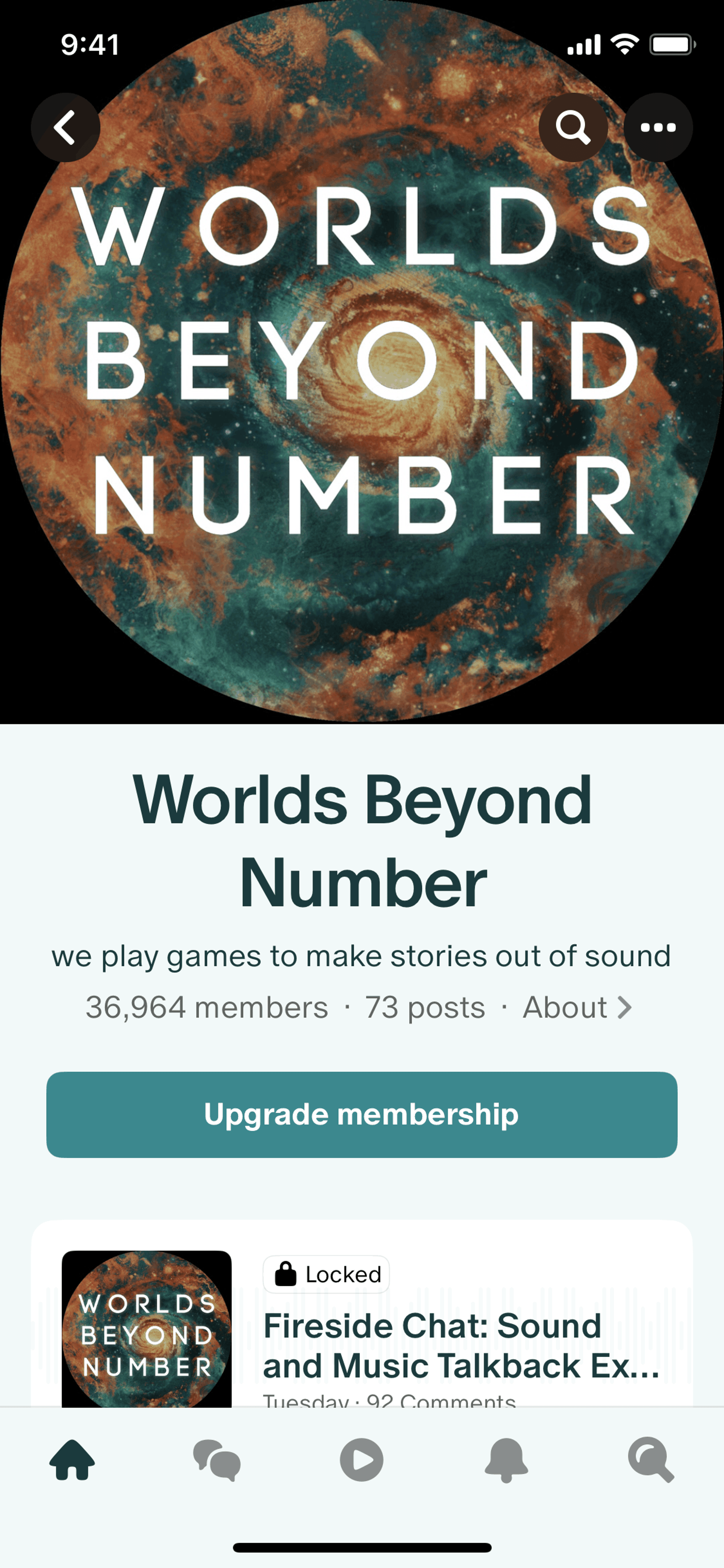 Patreon iOS Social Networking interface screenshot 2